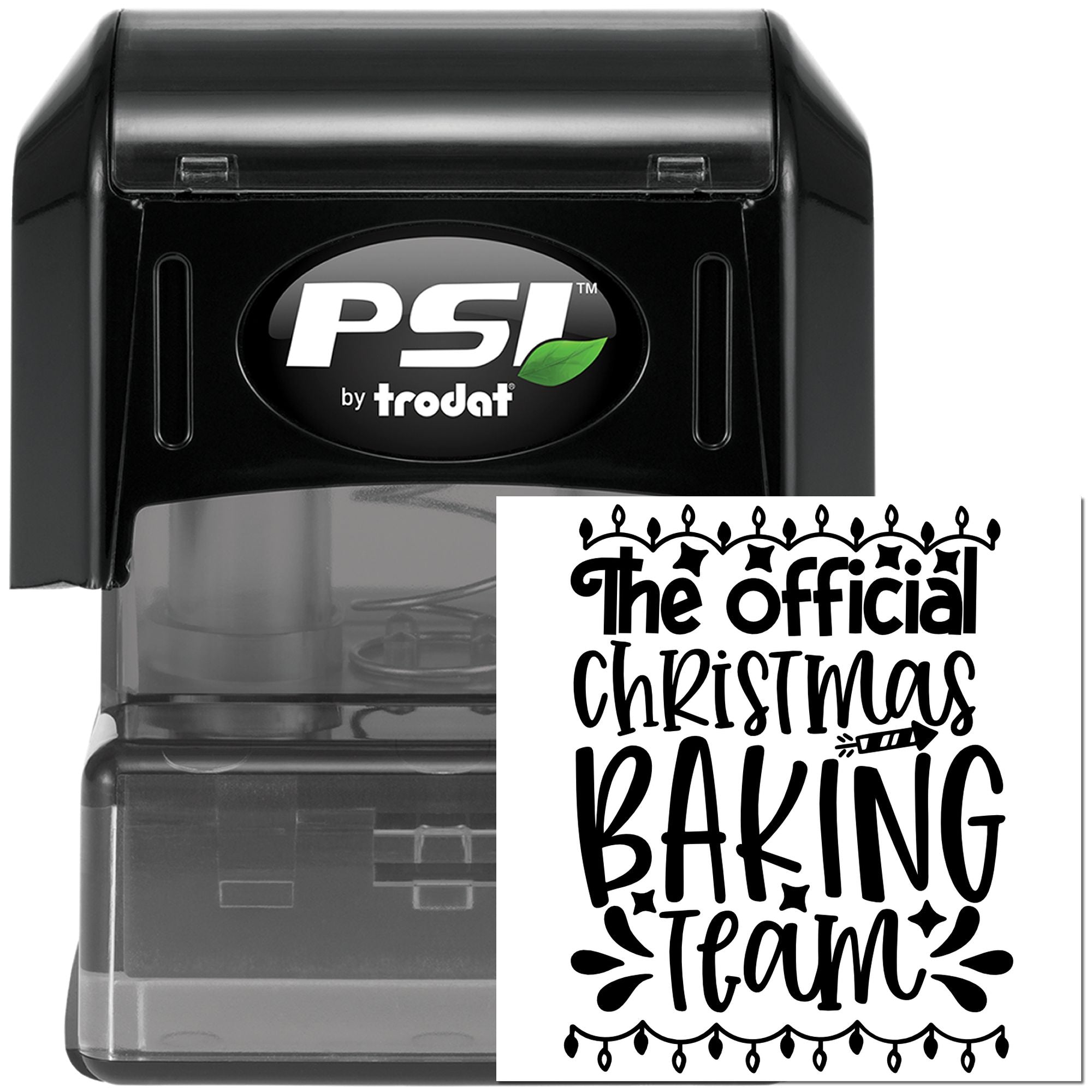 Pre-Inked Christmas Baking Team Paper Goods Stamp