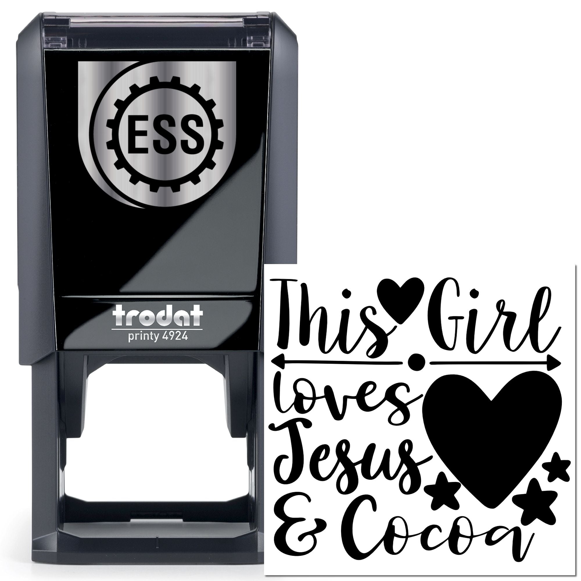 Self-Inking Jesus Cocoa Postcard Stamp