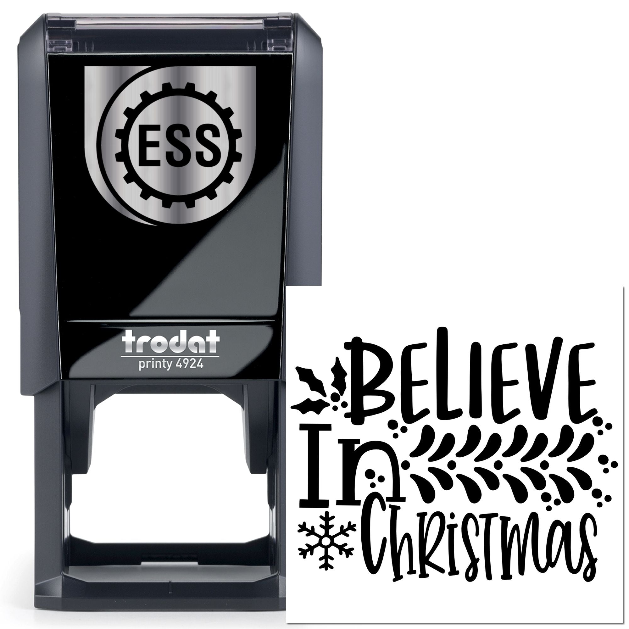 Self-Inking Holiday Belief Party Favor Stamp