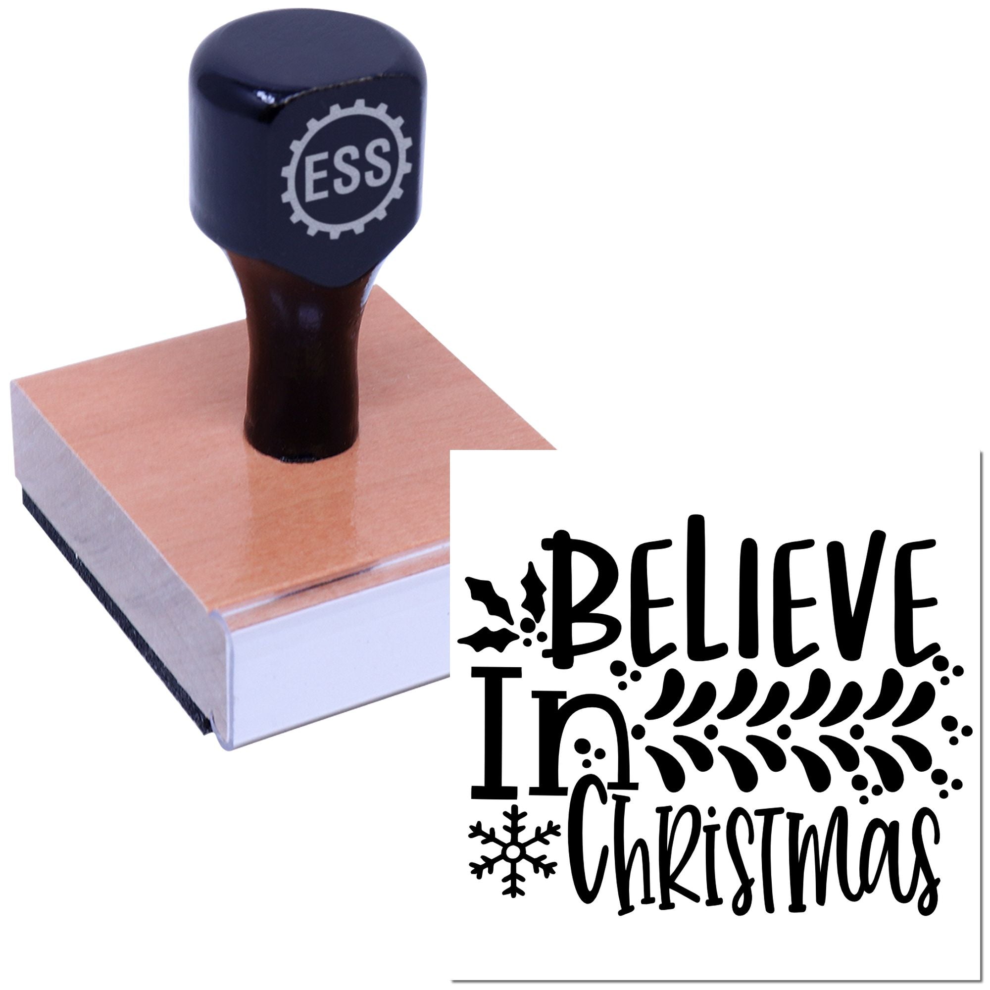 Faithful Yuletide Cheer Craft Rubber Stamp
