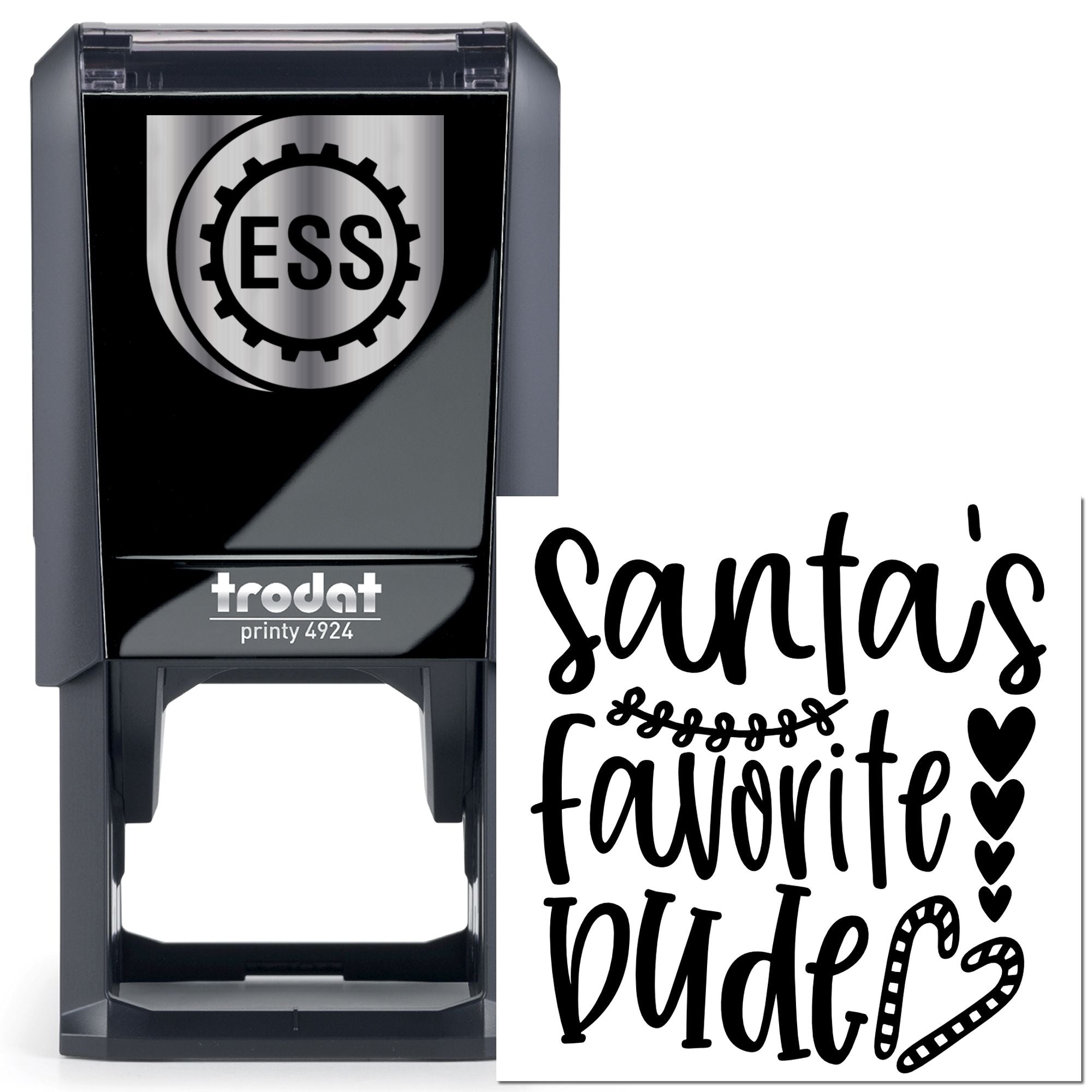 Self-Inking Santa's Favorite Scrapbook Stamp