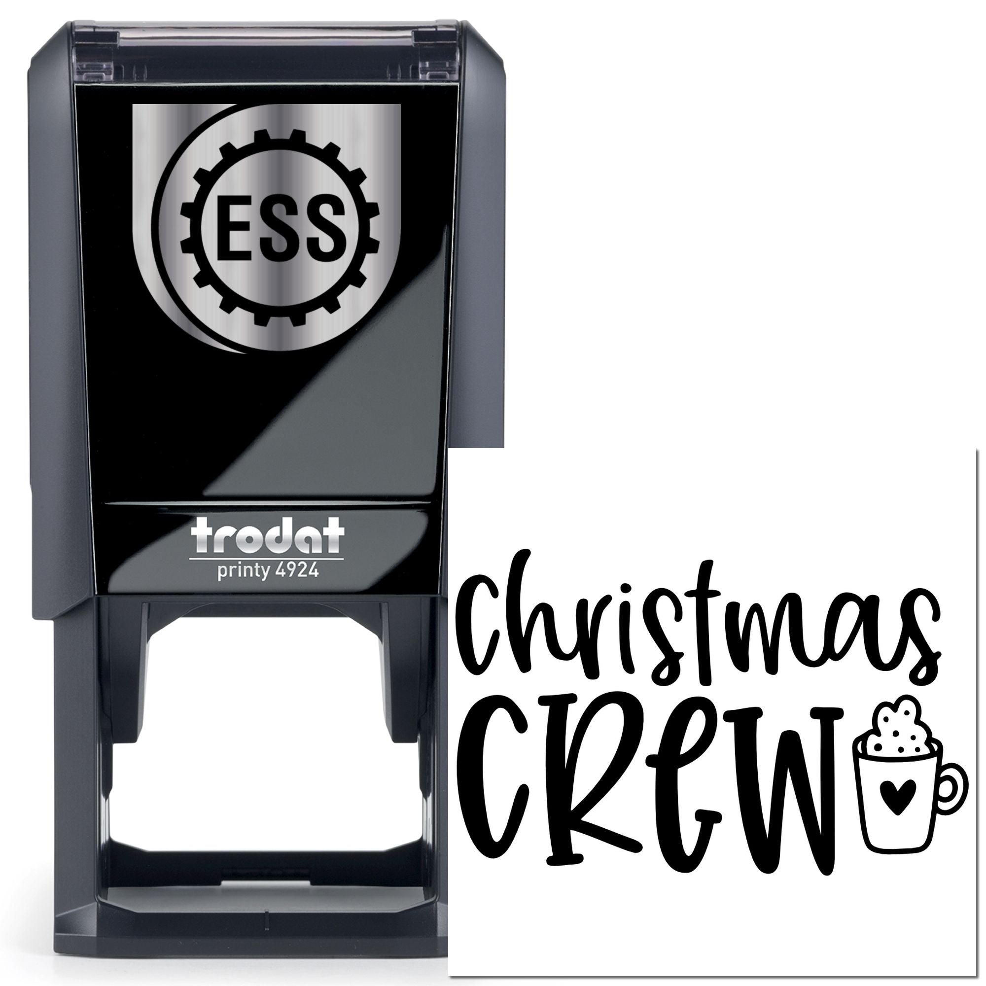 Self-Inking Christmas Cup Card Making Stamp