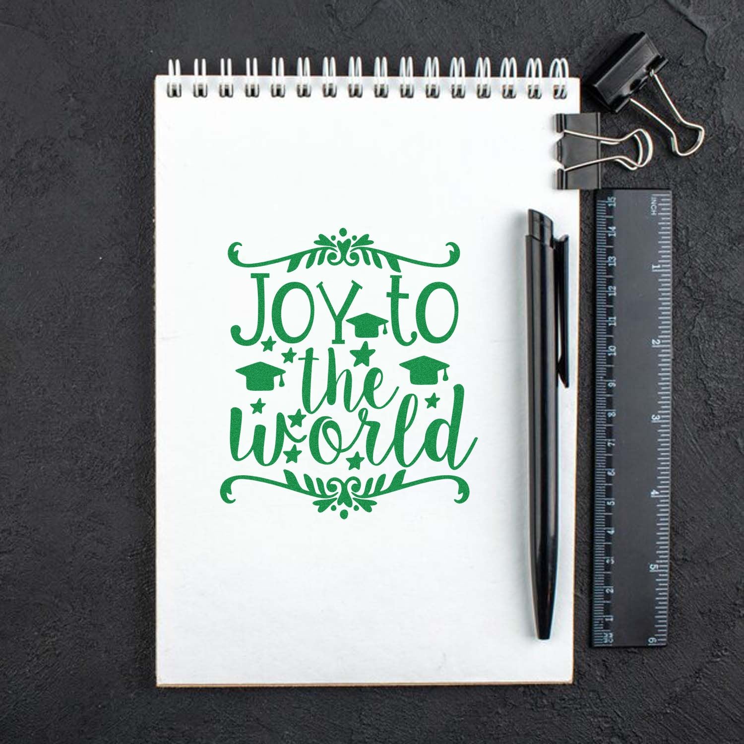 Duo Graduation Joy Around The World Hand Stamp