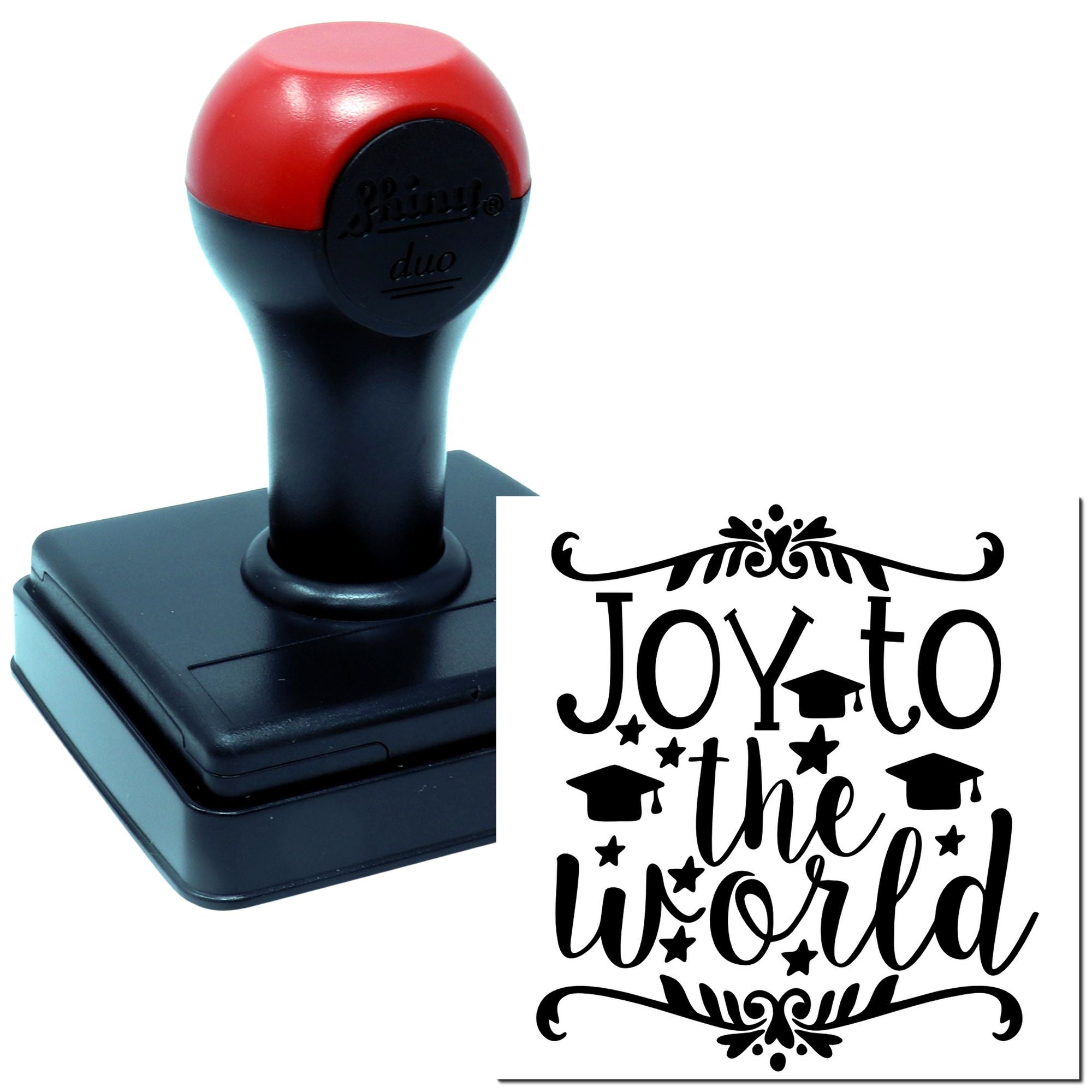 Duo Graduation Joy Around The World Hand Stamp