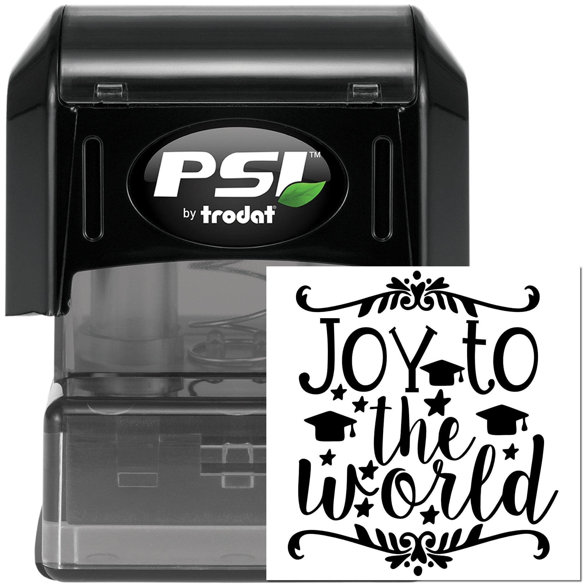 Pre-Inked Joy To The World Paper Goods Stamp