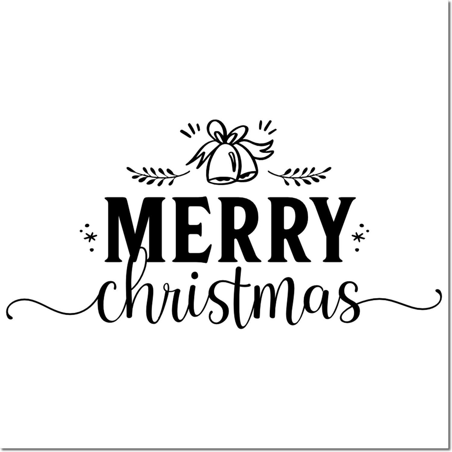 Jingly Holiday Cheer Craft Rubber Stamp