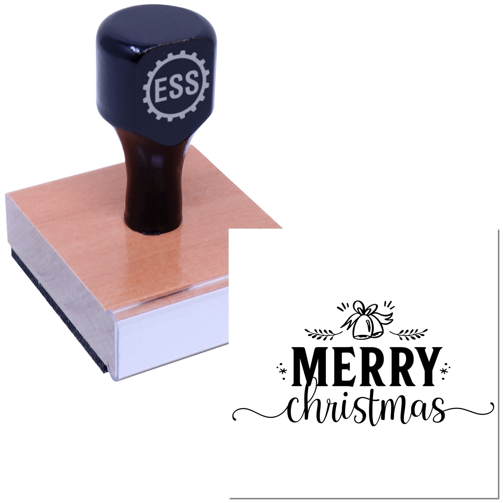 Jingly Holiday Cheer Craft Rubber Stamp