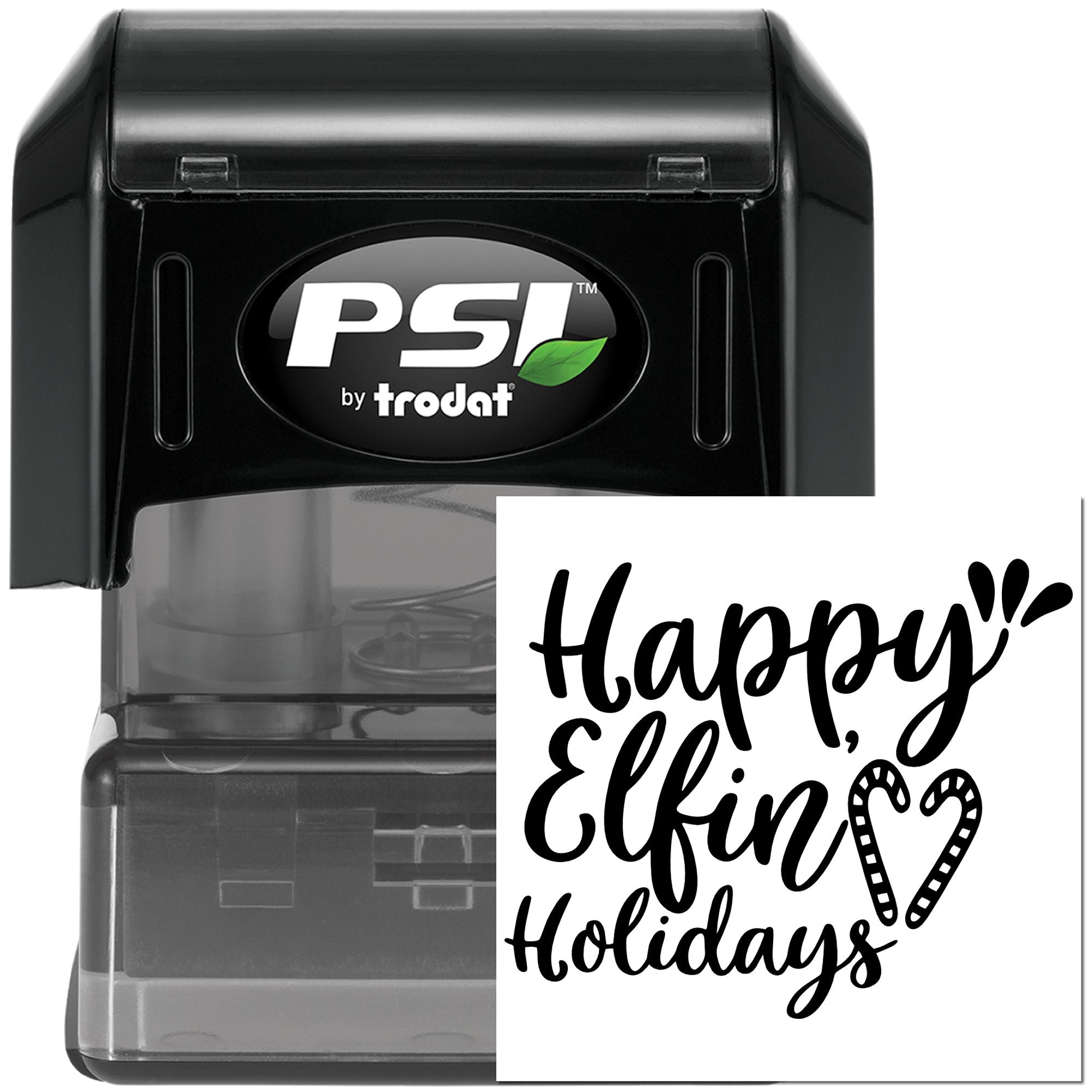 Pre-Inked Happy Elf Holidays Scrapbooking Stamp