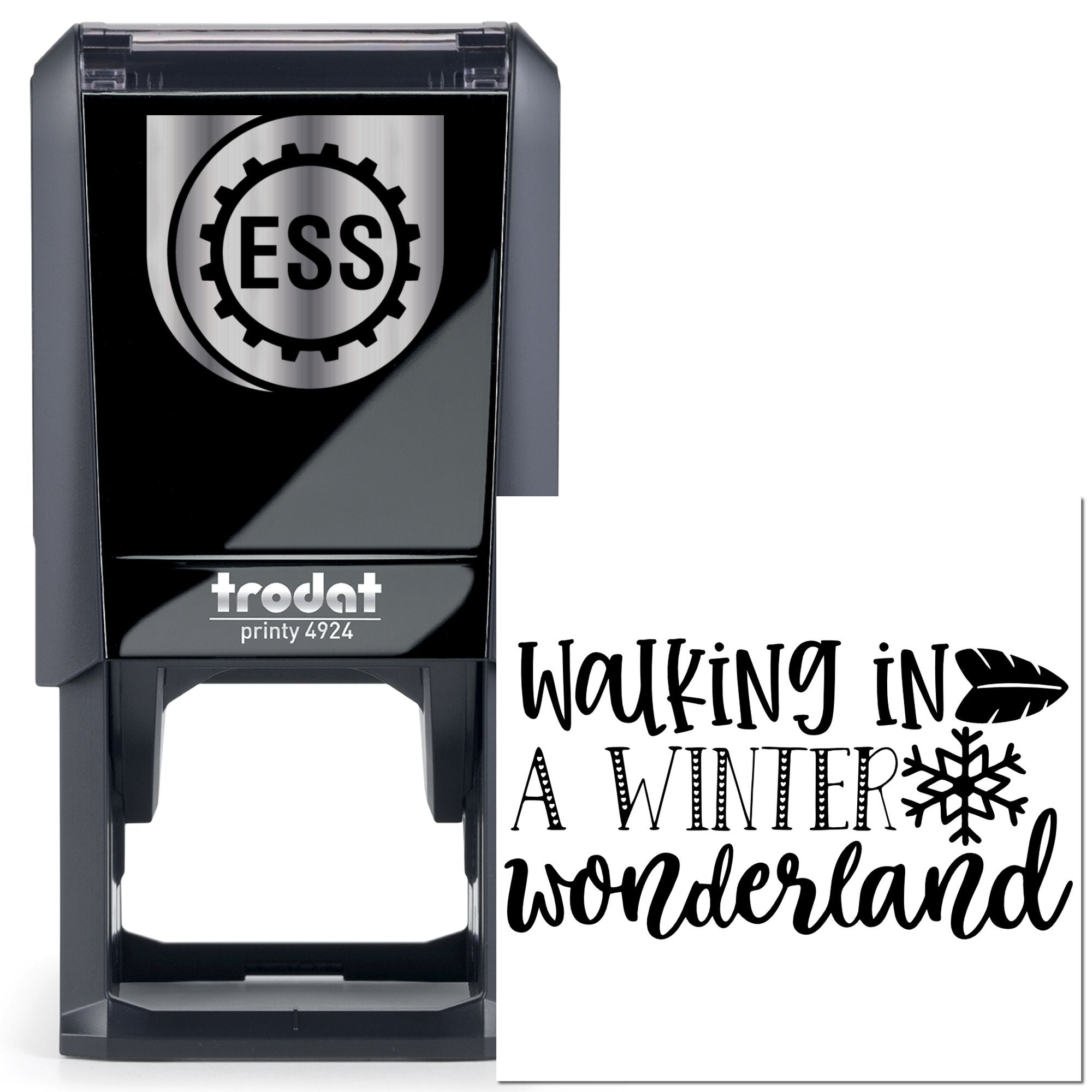 Self-Inking Winter Wonderland Paper Craft Stamp