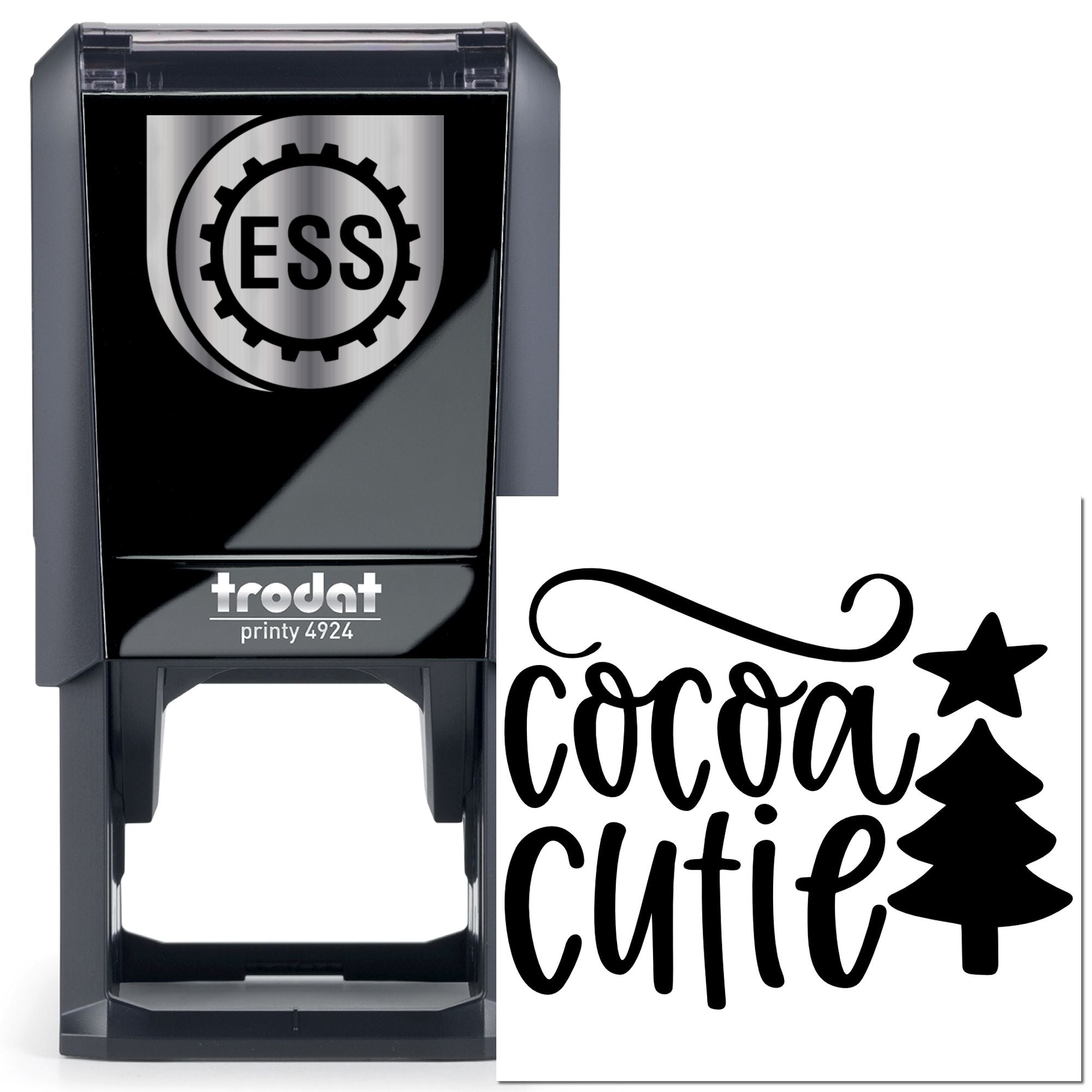 Self-Inking Cute Cocoa Papercraft Stamp