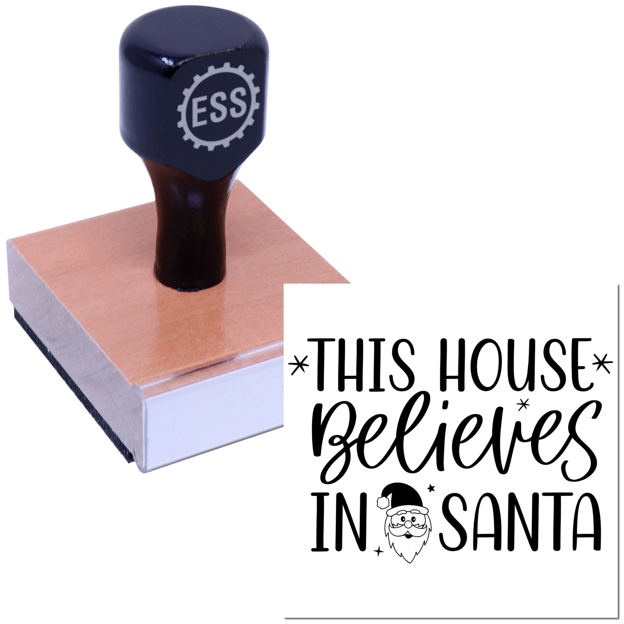 Magical Santa Home Journaling Rubber Stamp