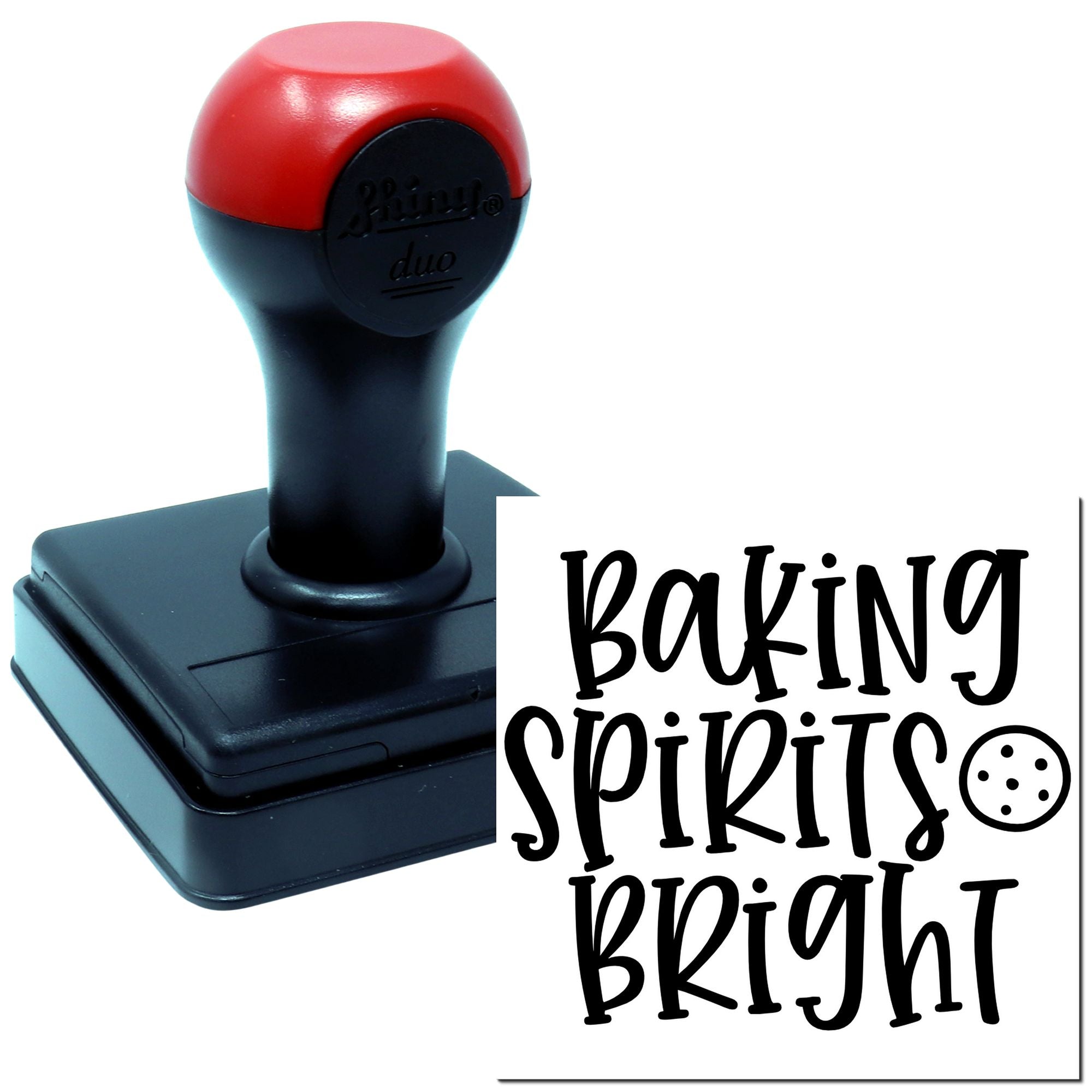 Duo Holiday Baking Spirits Bright Cookie Hand Stamp