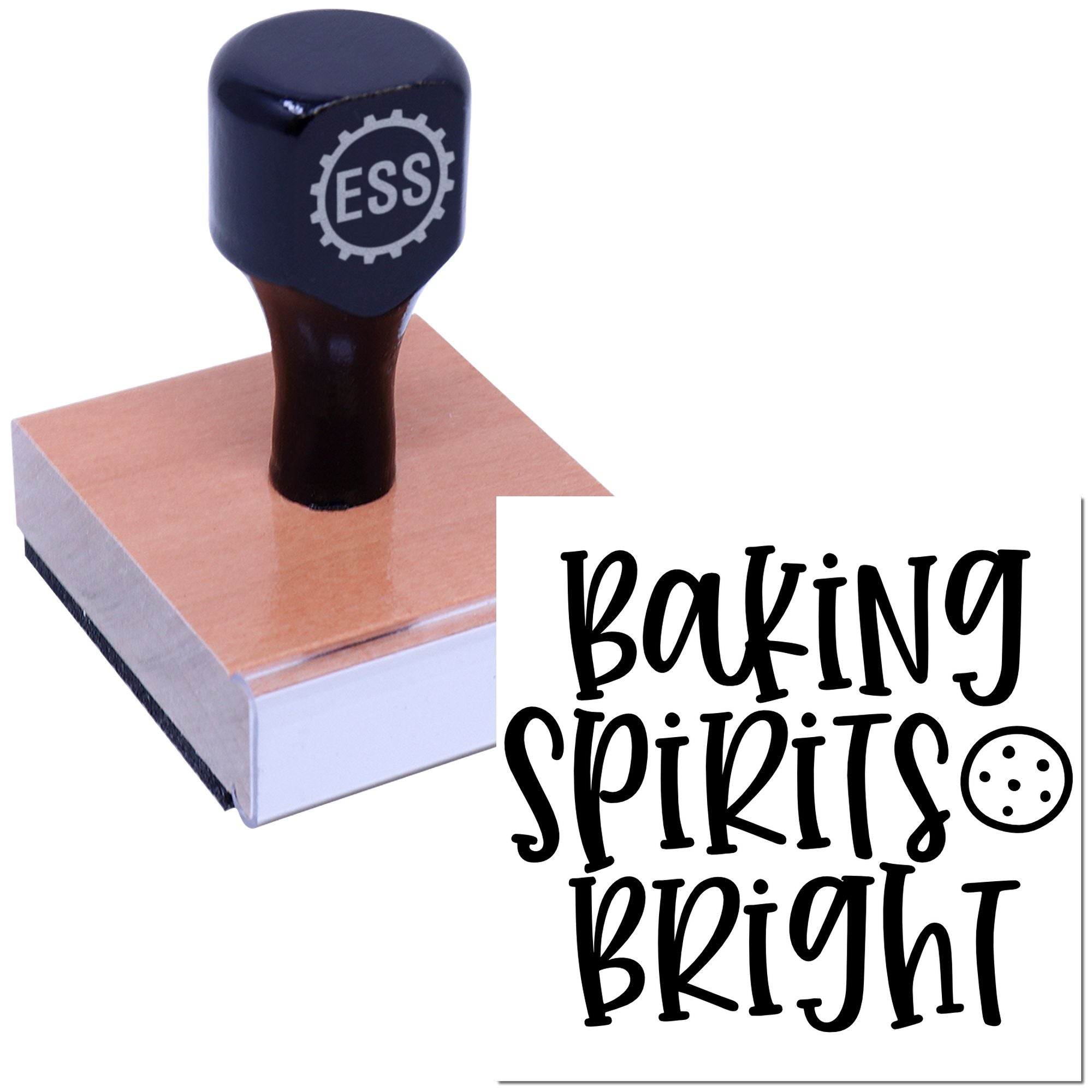 Festive Cookie Cheer Crafting Rubber Stamp