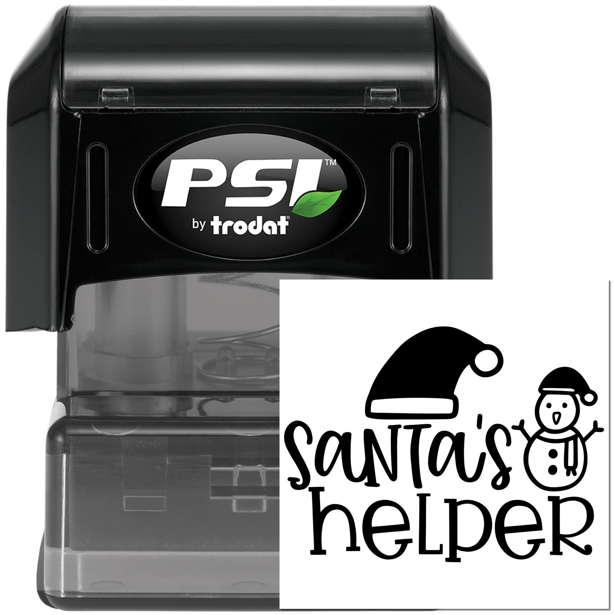 Pre-Inked Santa's Little Helper Scrapbook Stamp