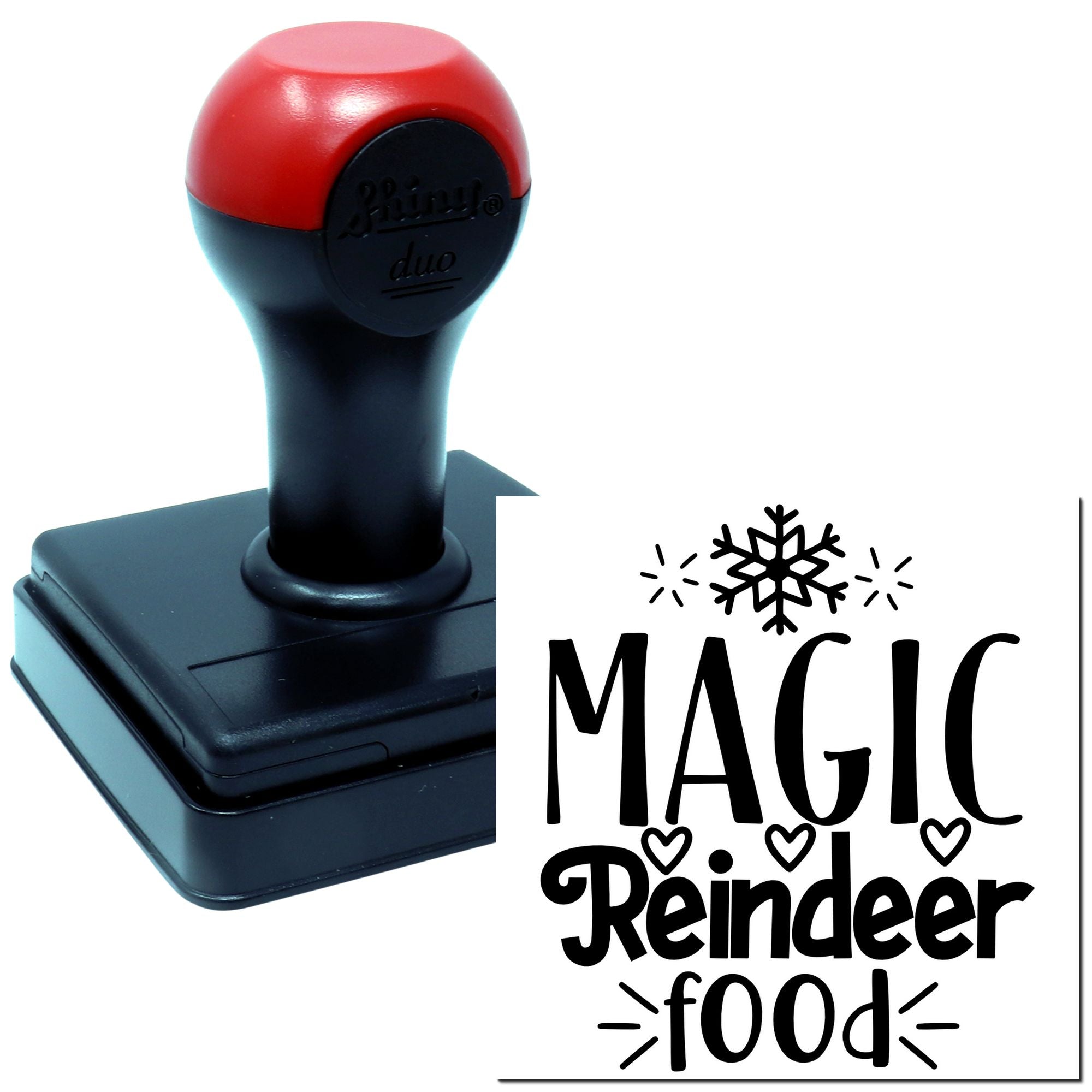 Duo Magical Reindeer Food Holiday Decoration Hand Stamp