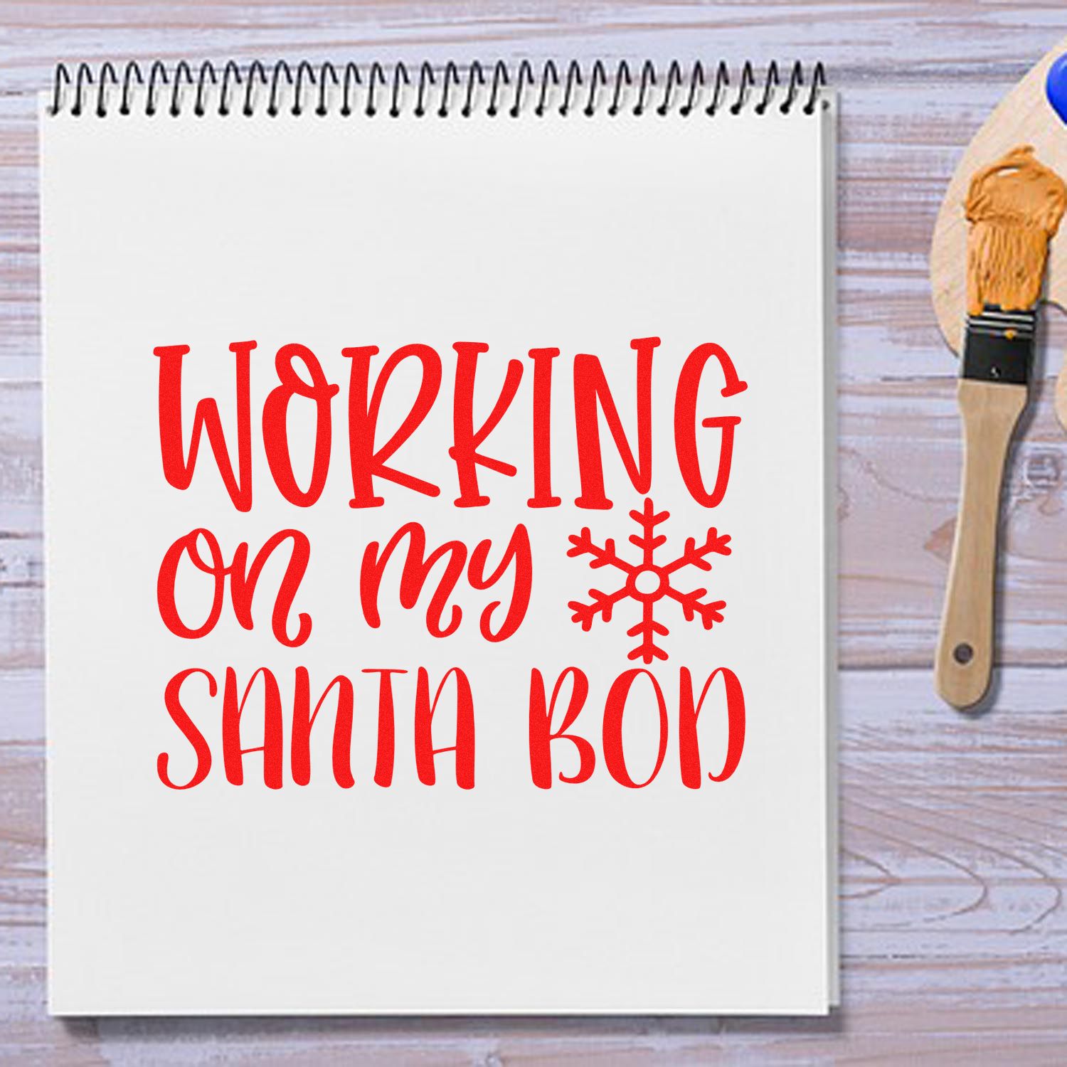 Self-Inking Santa Bod Cardmaking Stamp