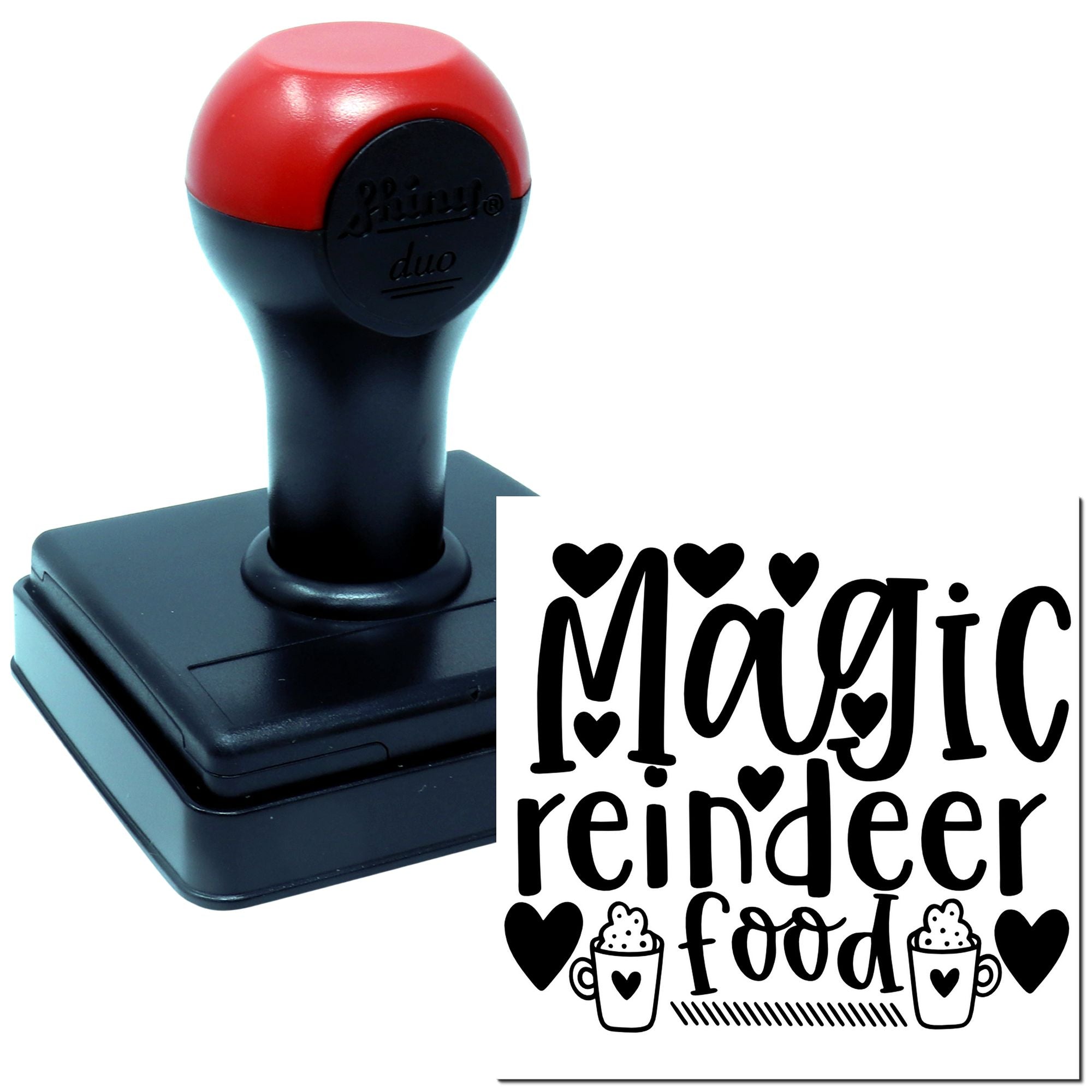 Duo Magical Reindeer Food Hot Cocoa Hand Stamp
