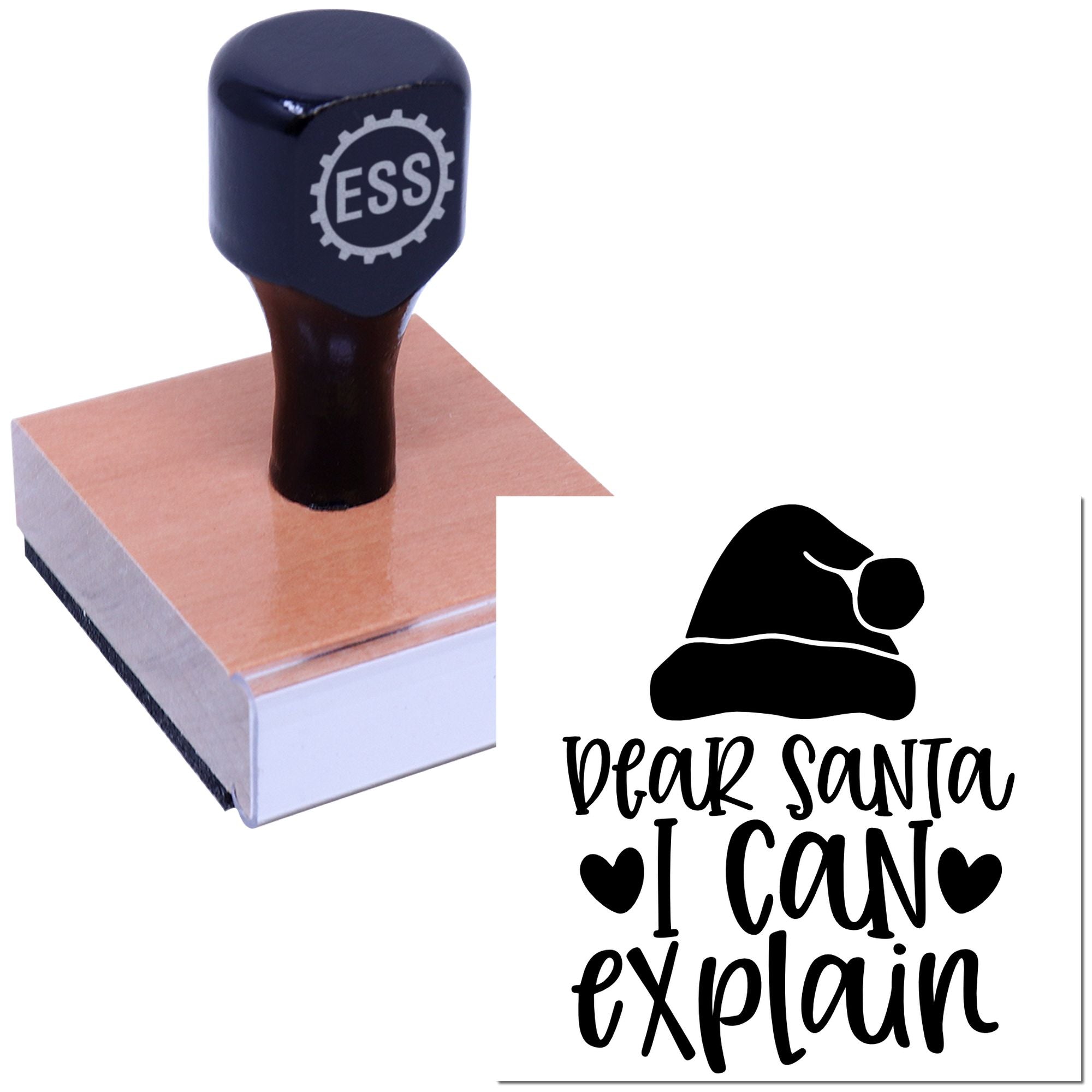 Guilty Holiday Confession Card Rubber Stamp