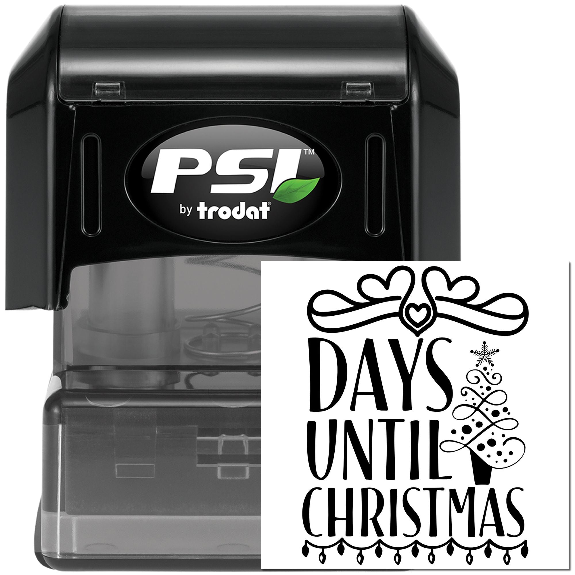 Pre-Inked Days Until Christmas Card Making Stamp