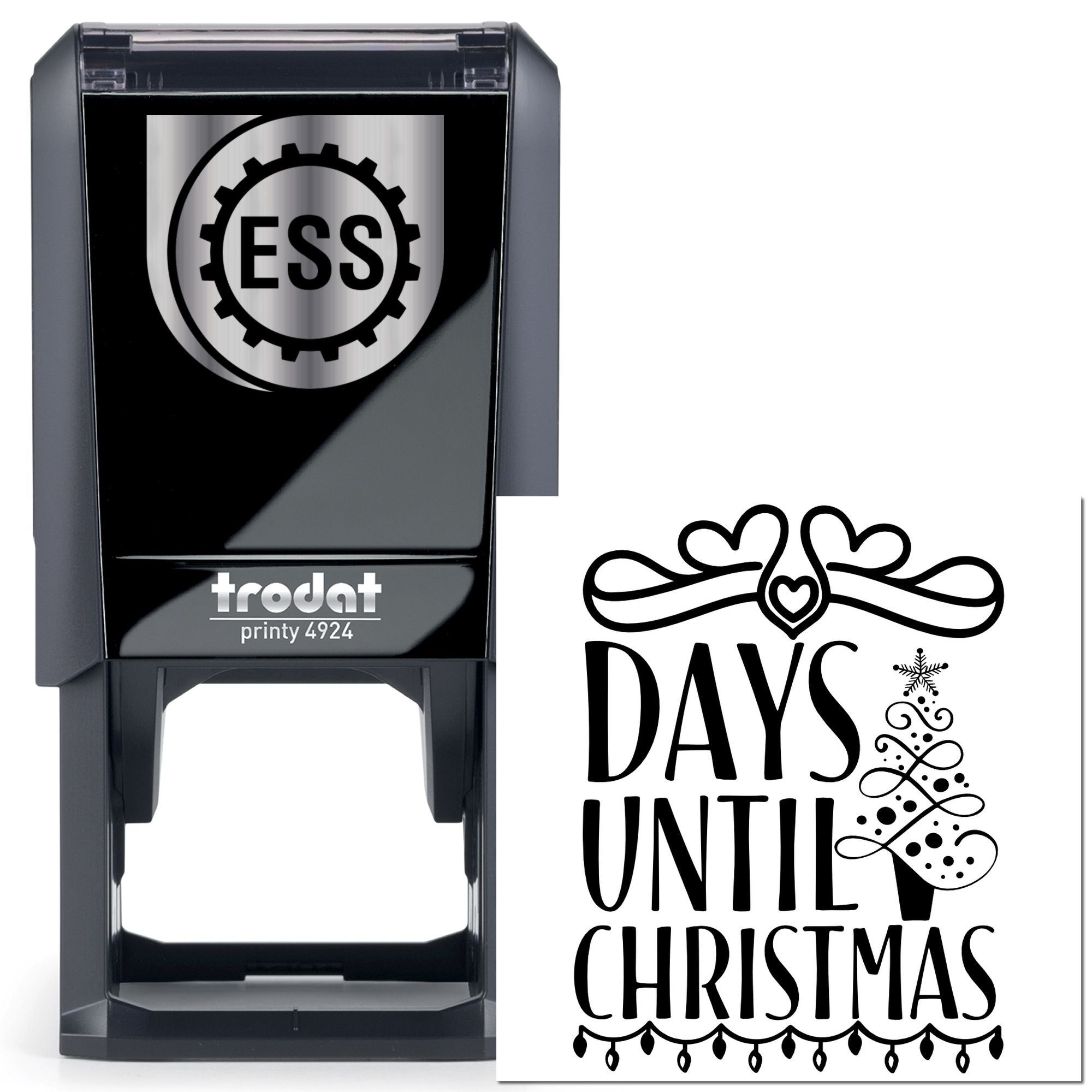 Self-Inking Christmas Countdown Handcraft Stamp