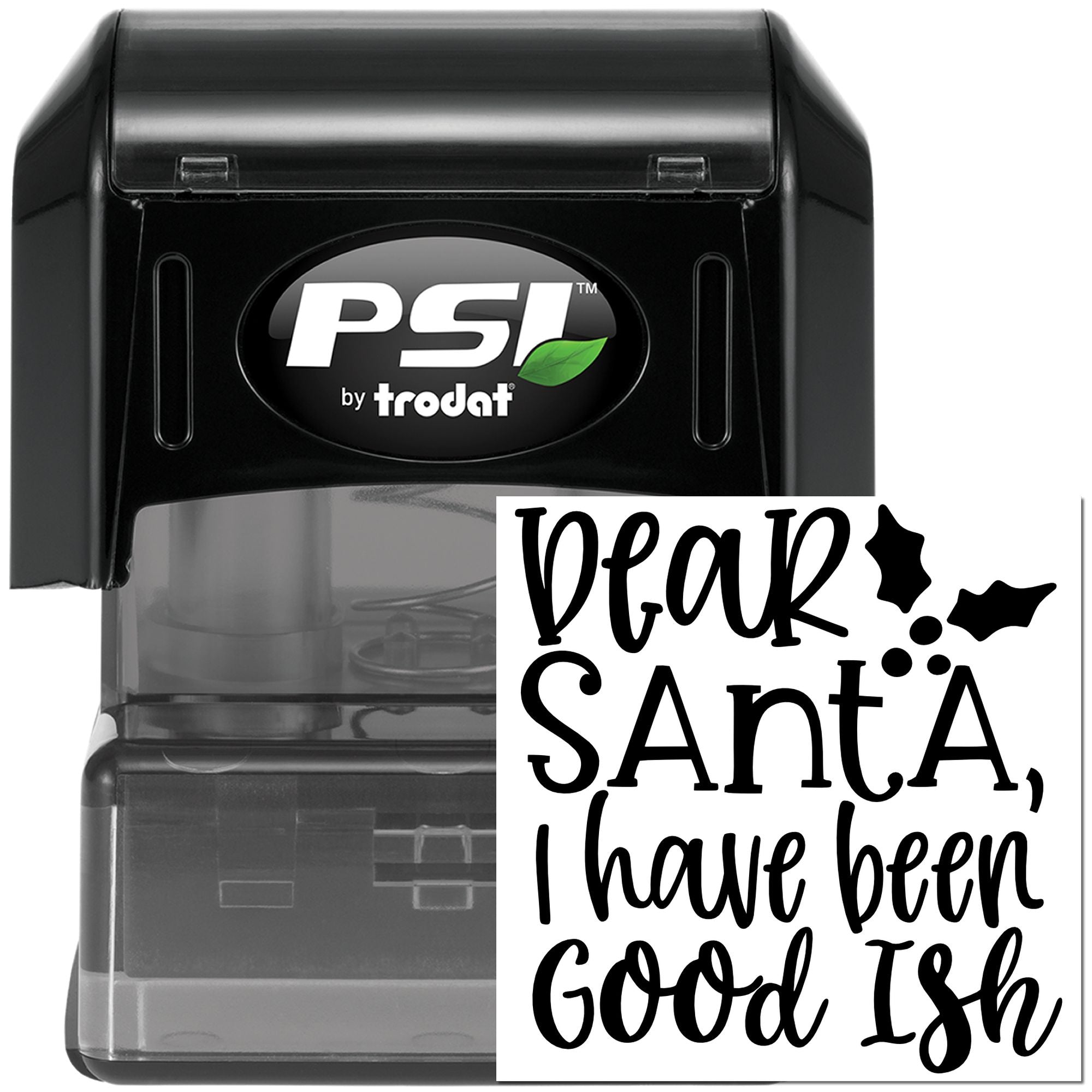 Pre-Inked Goodish Santa Letter Handcraft Stamp