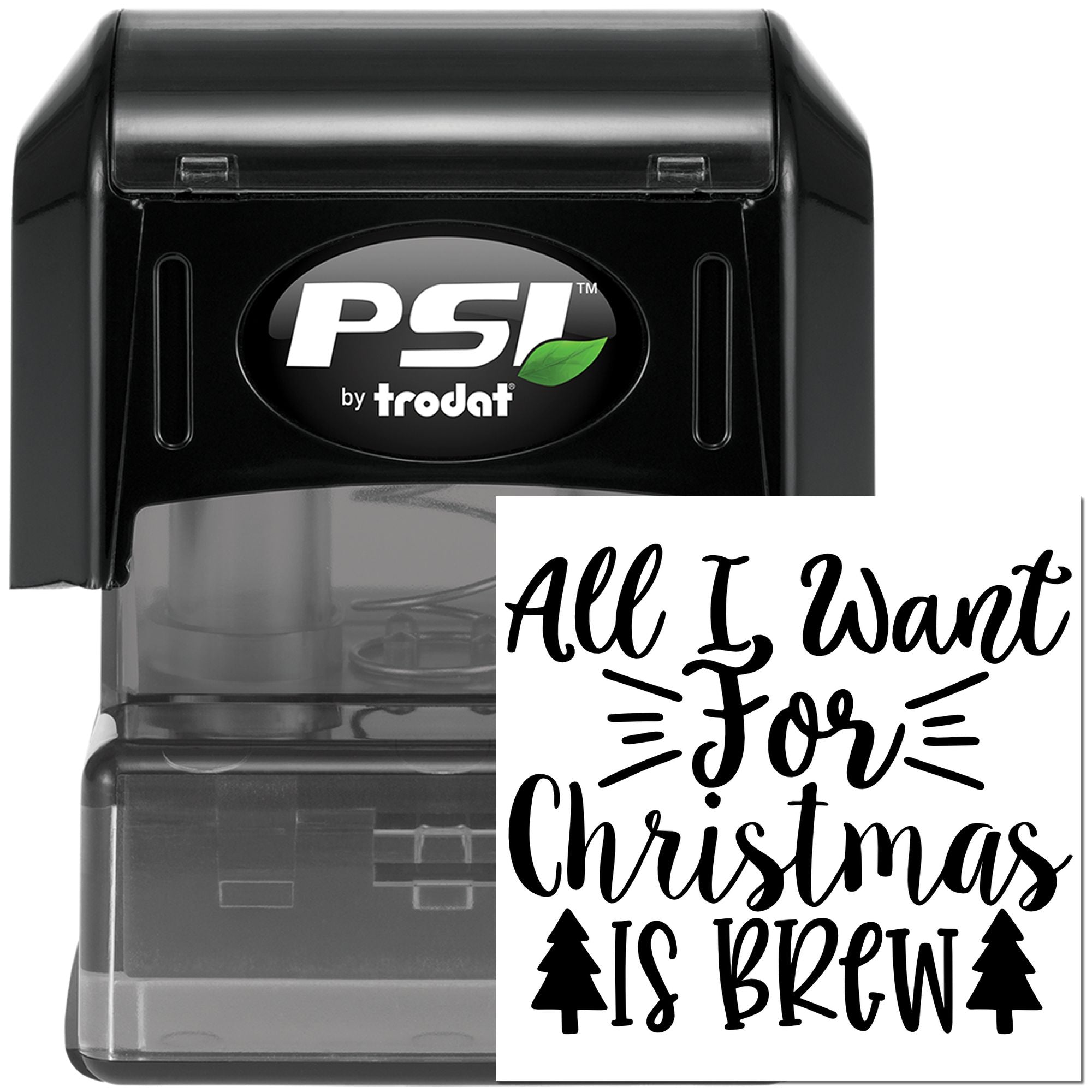 Pre-Inked Christmas Brew Wish Paper Craft Stamp