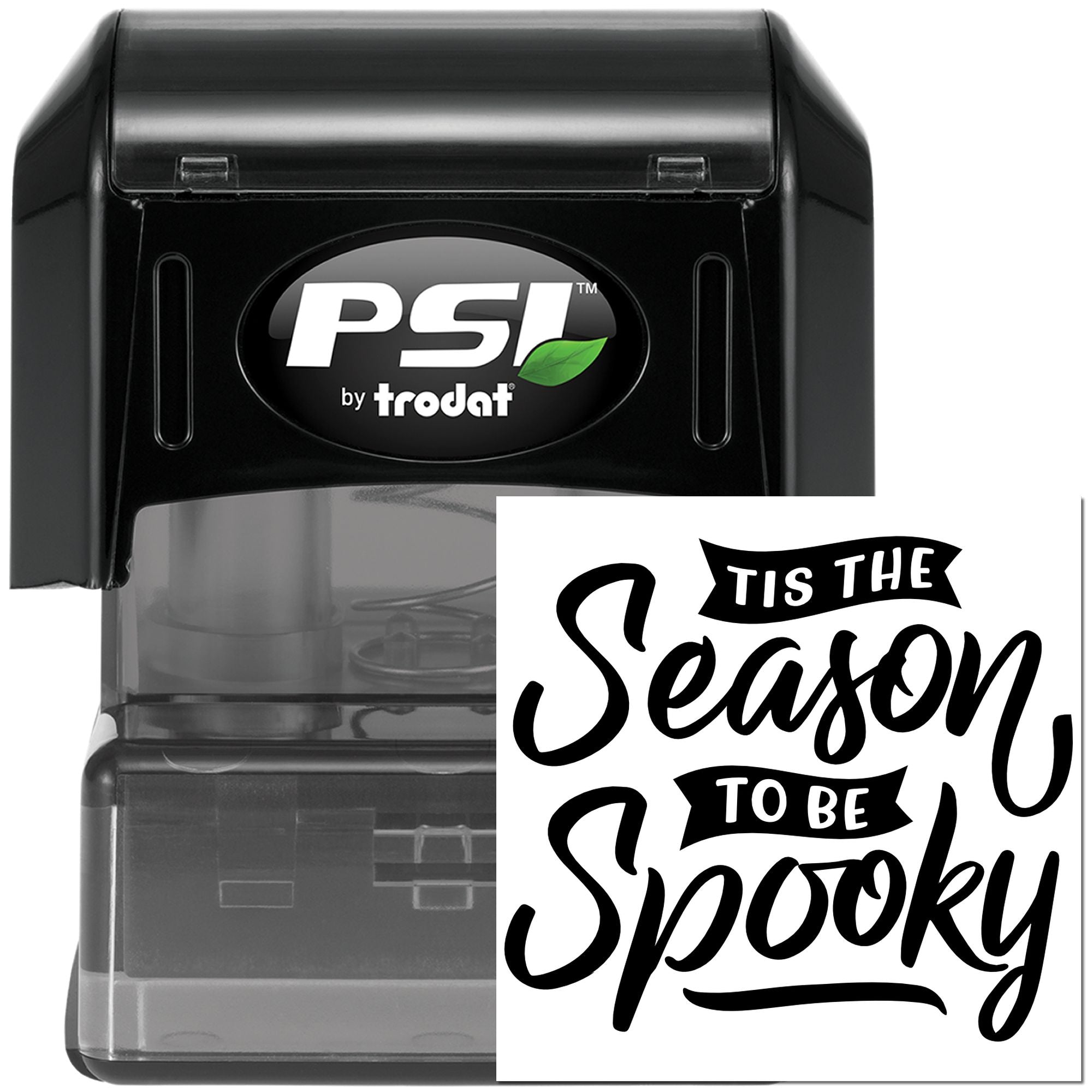 Pre-Inked Spooky Season Typography Cardmaking Stamp