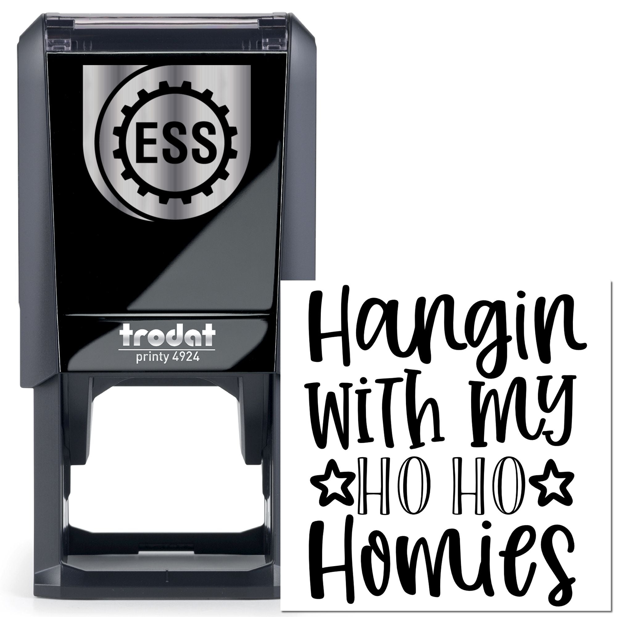 Self-Inking Ho Ho Note Card Stamp