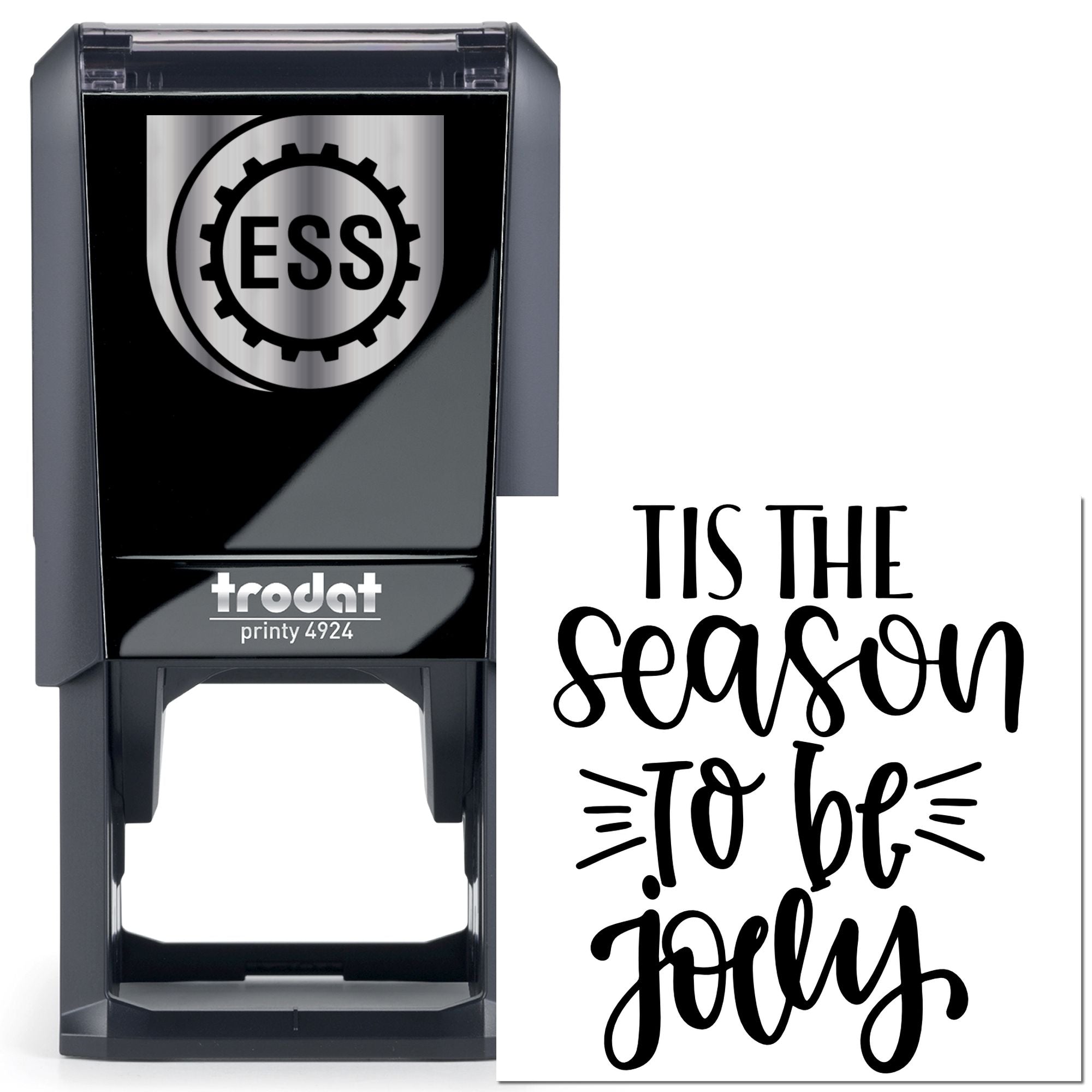 Self-Inking Holiday Cheer Favor Tag Stamp