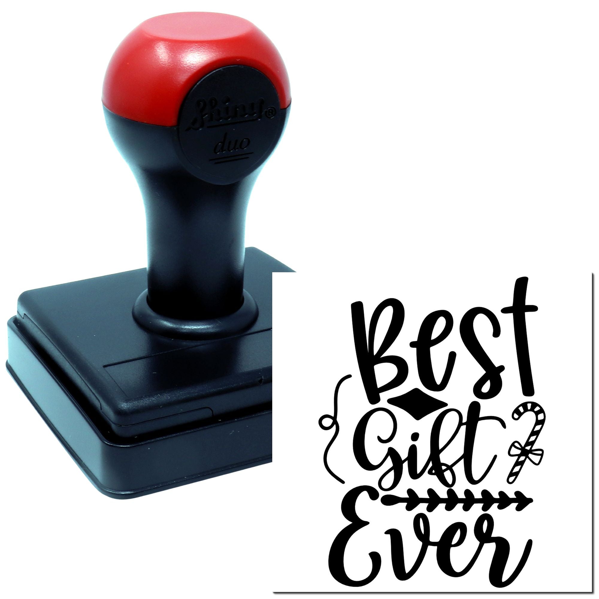 Duo Whimsical Best Gift Ever Print Hand Stamp