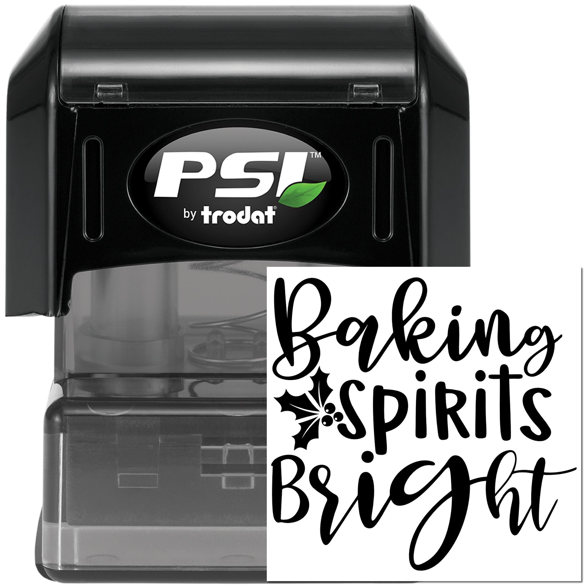 Pre-Inked Baking Spirits Bright Paper Craft Stamp