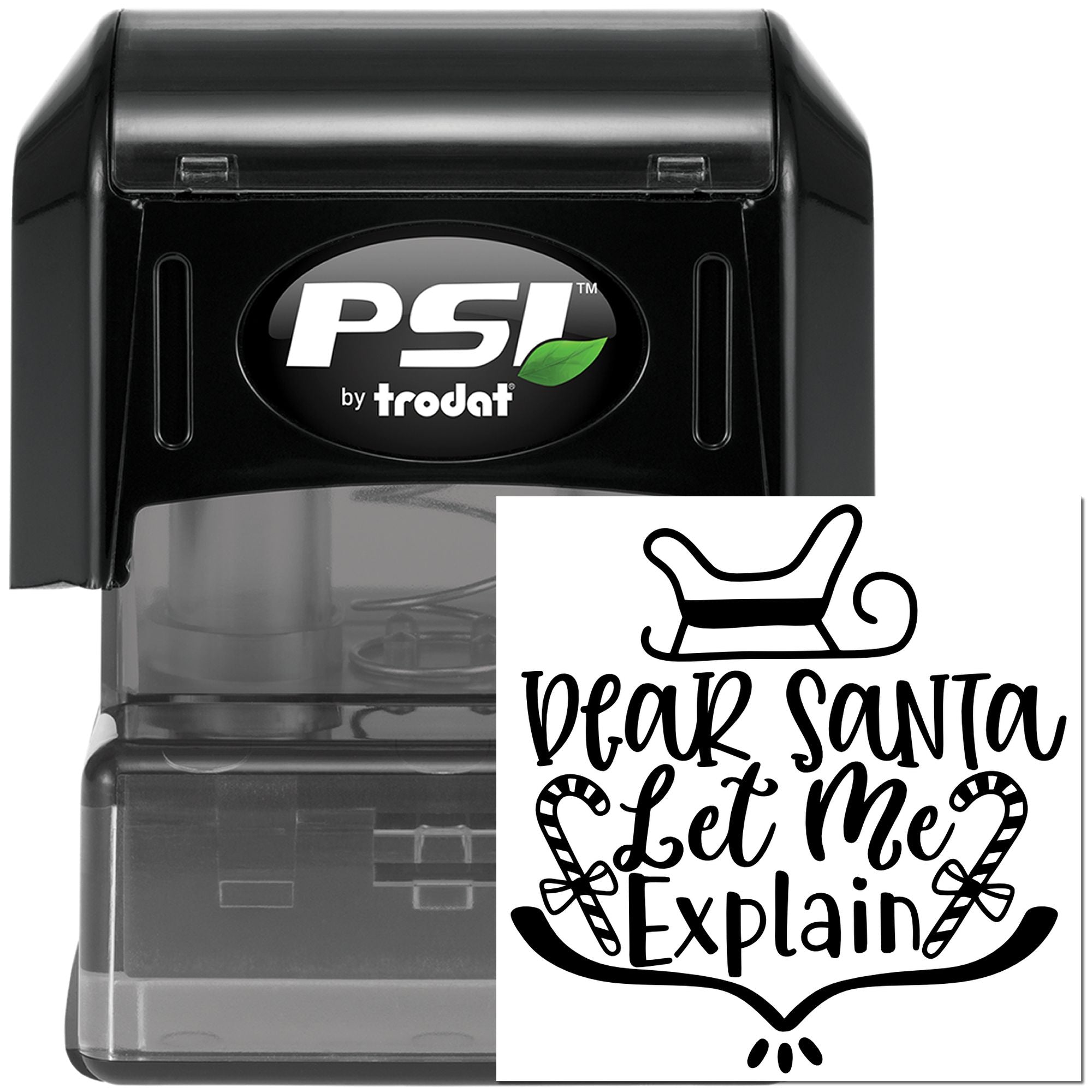 Pre-Inked Dear Santa Explain Craft Stamp