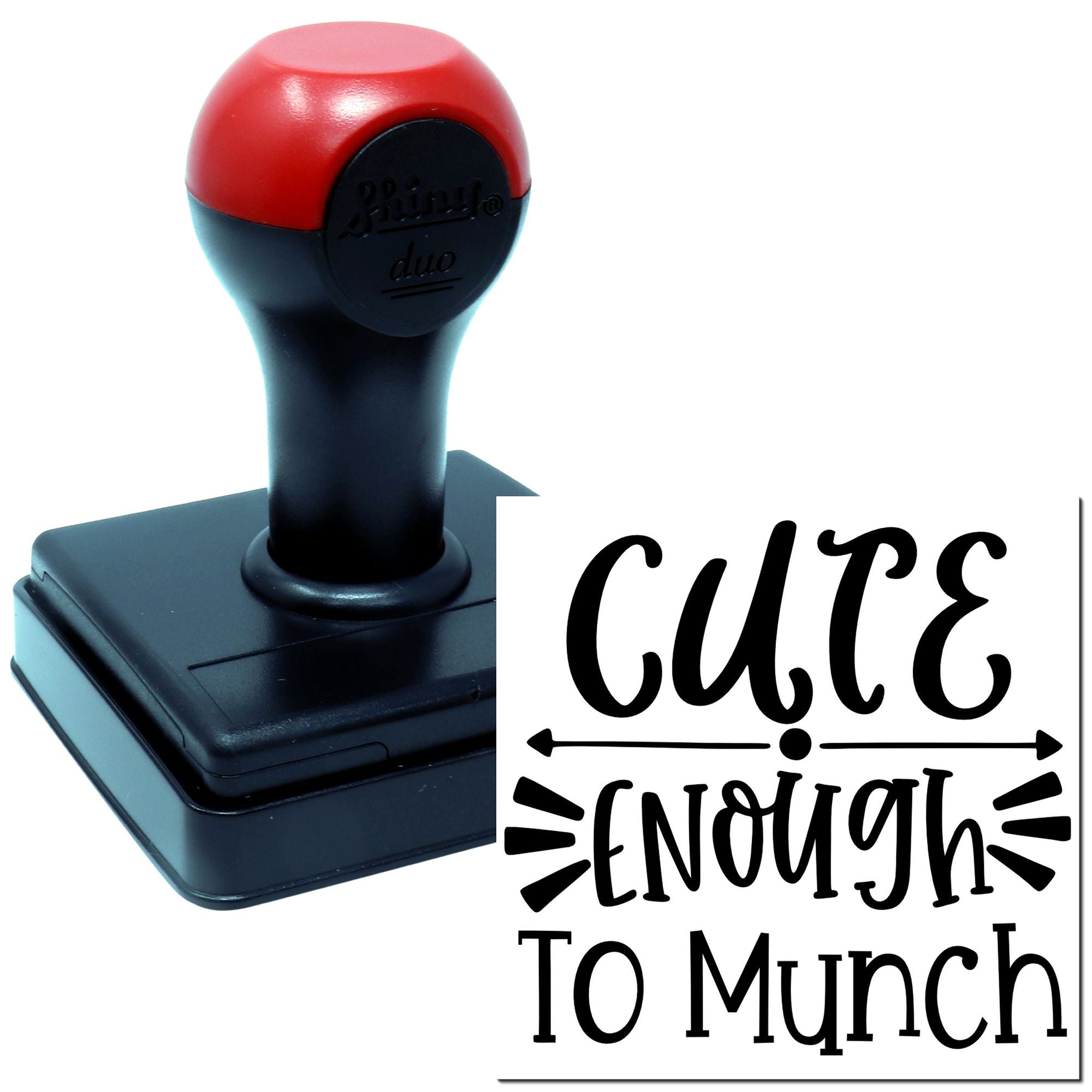 Duo Cute Enough To Snack On Hand Stamp