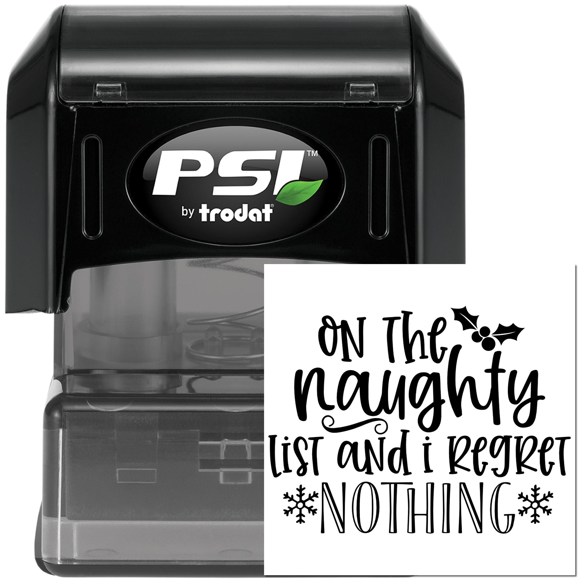 Pre-Inked Naughty List Attitude Papercraft Stamp