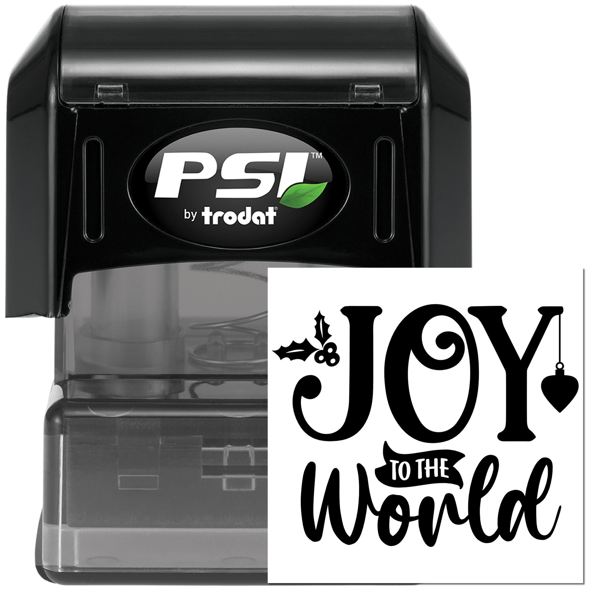 Pre-Inked Joy To The World Paper Goods Stamp