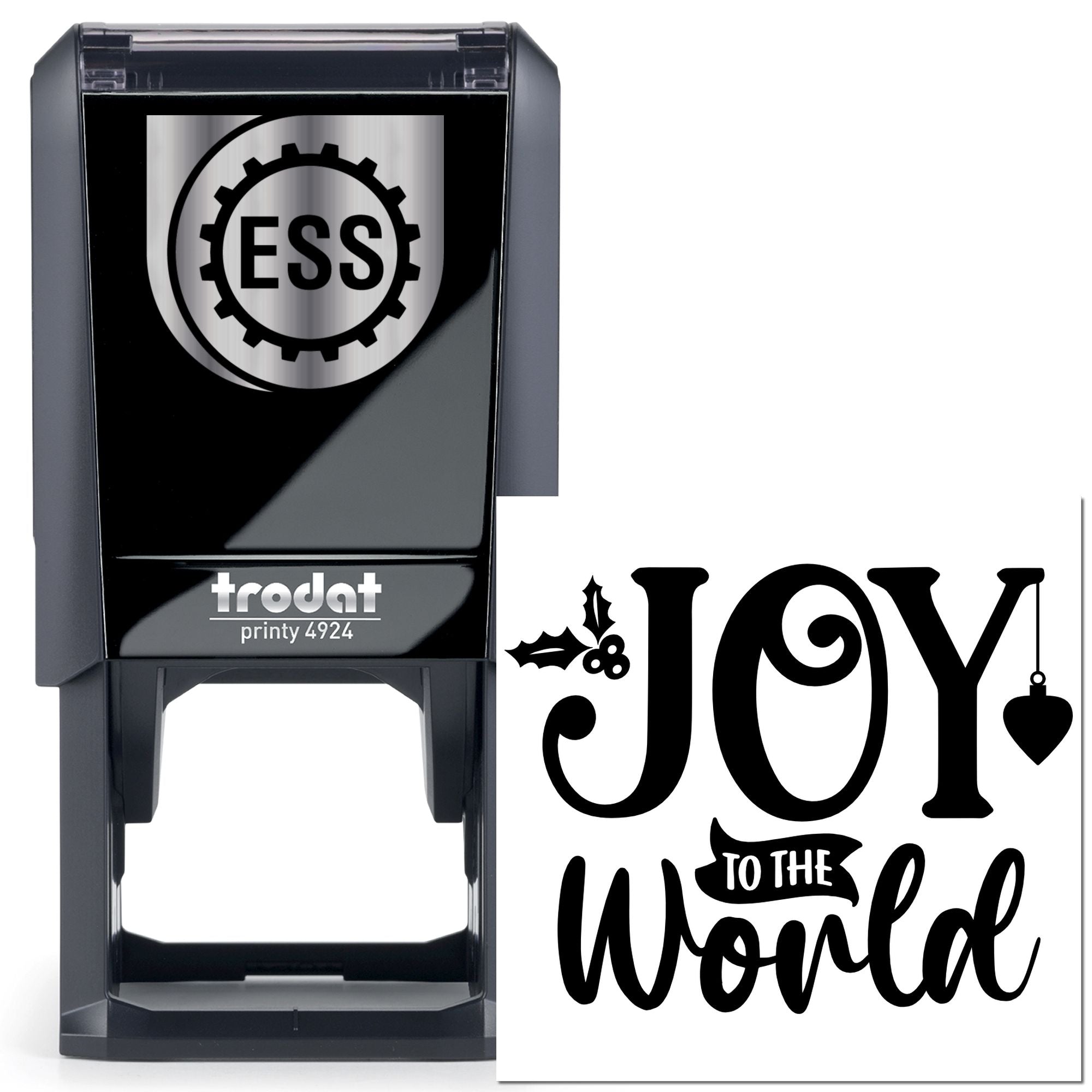 Self-Inking Joyful World Note Card Stamp