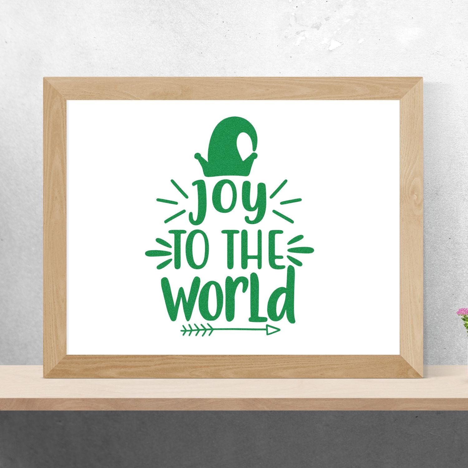 Pre-Inked Joy To World Craft Stamp