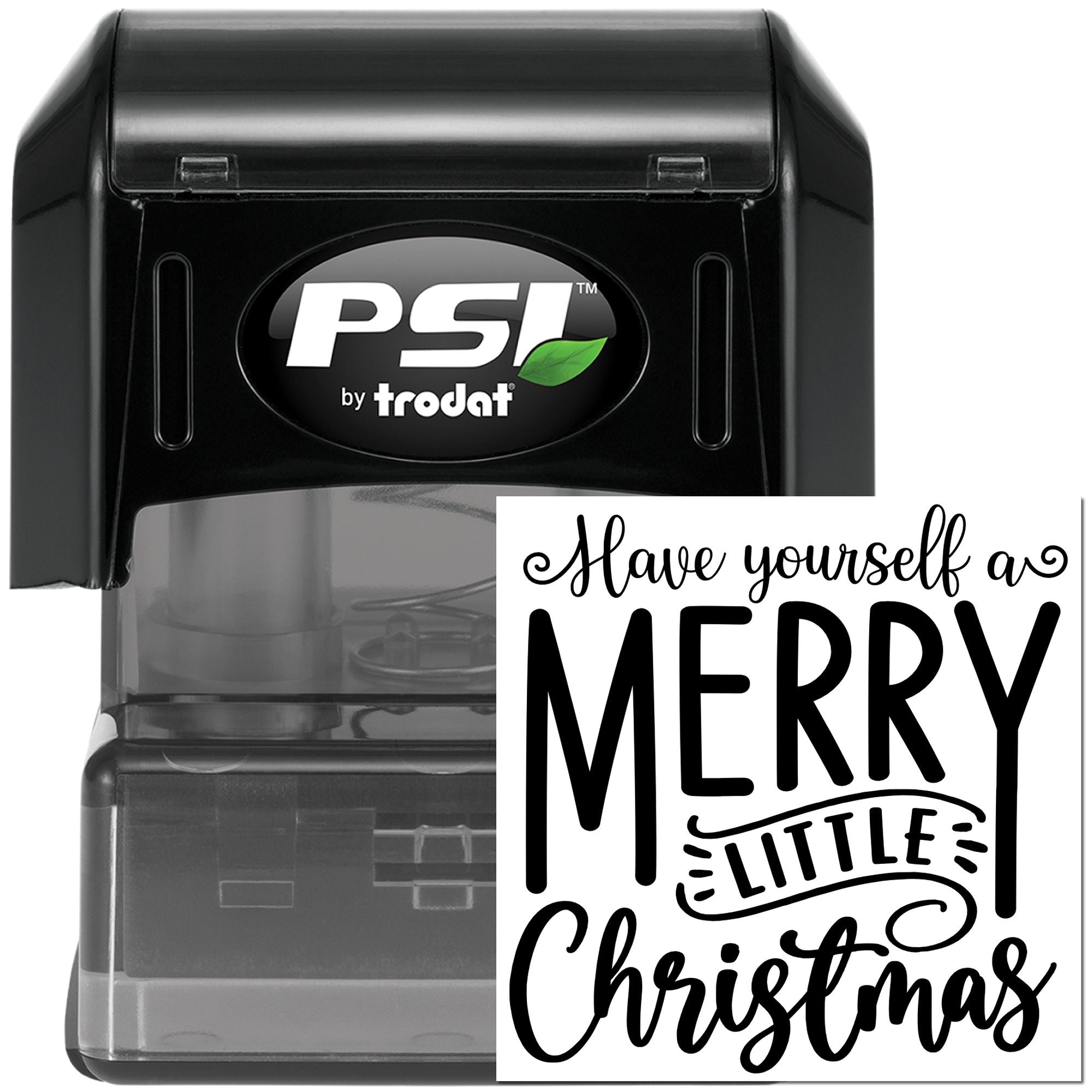 Pre-Inked Merry Little Christmas Scrapbooking Stamp