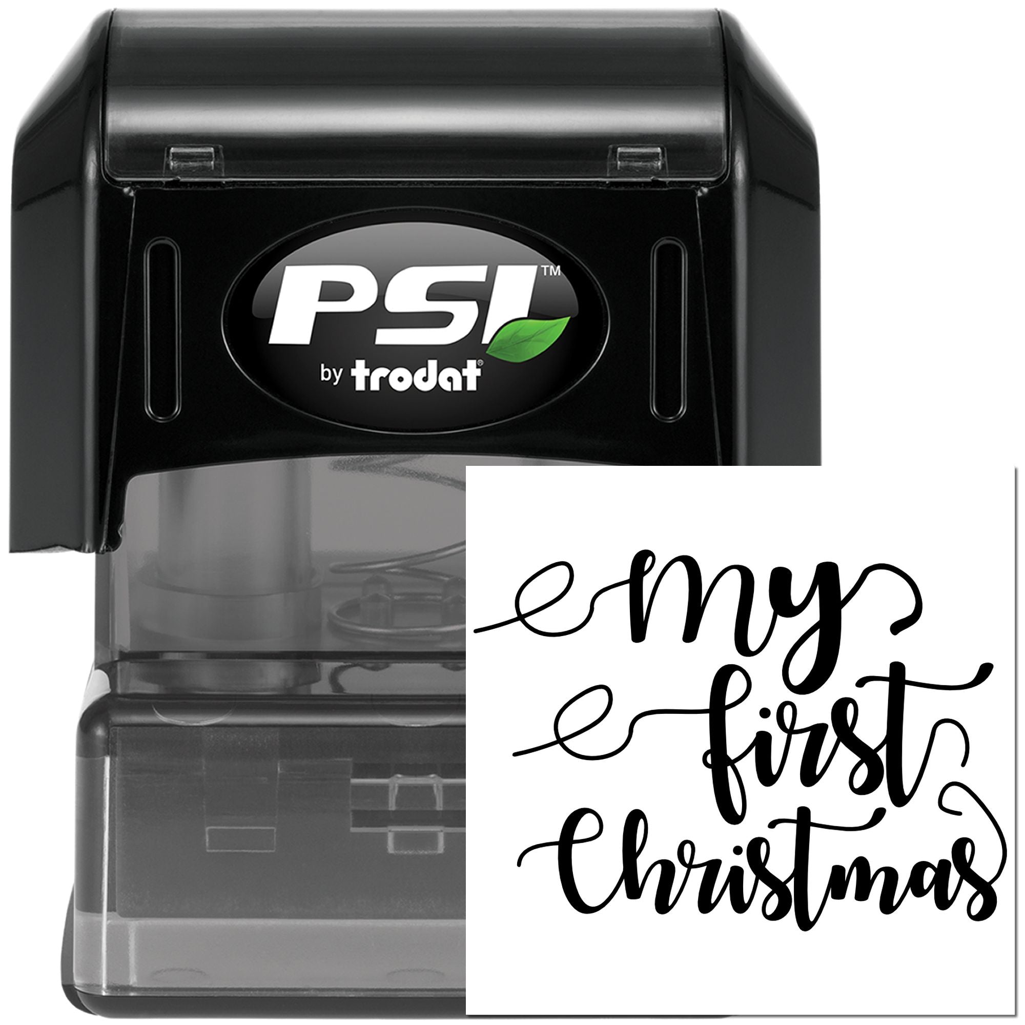 Pre-Inked Enjoy First Christmas Handcraft Stamp