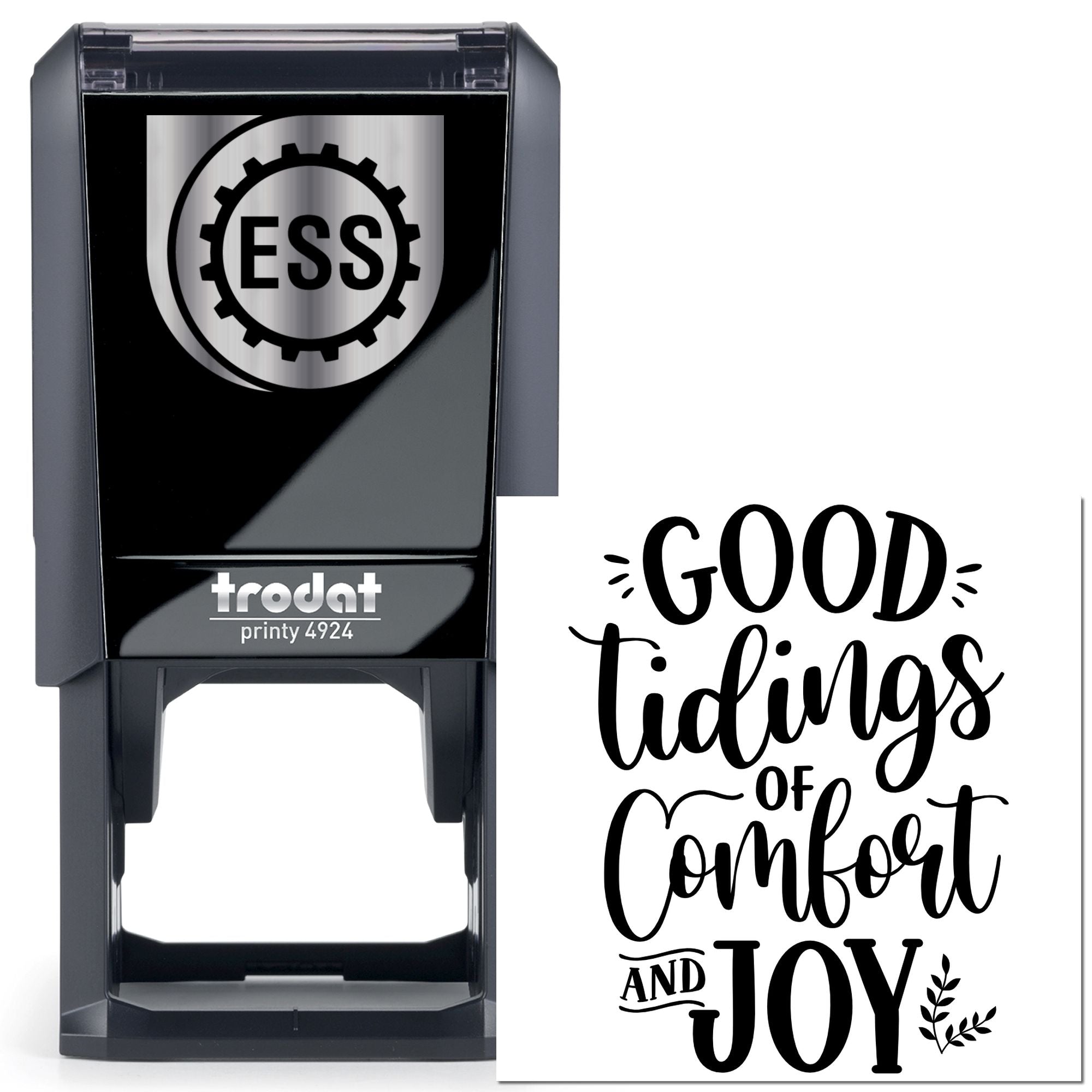 Self-Inking Holiday Cheer Mini Card Stamp