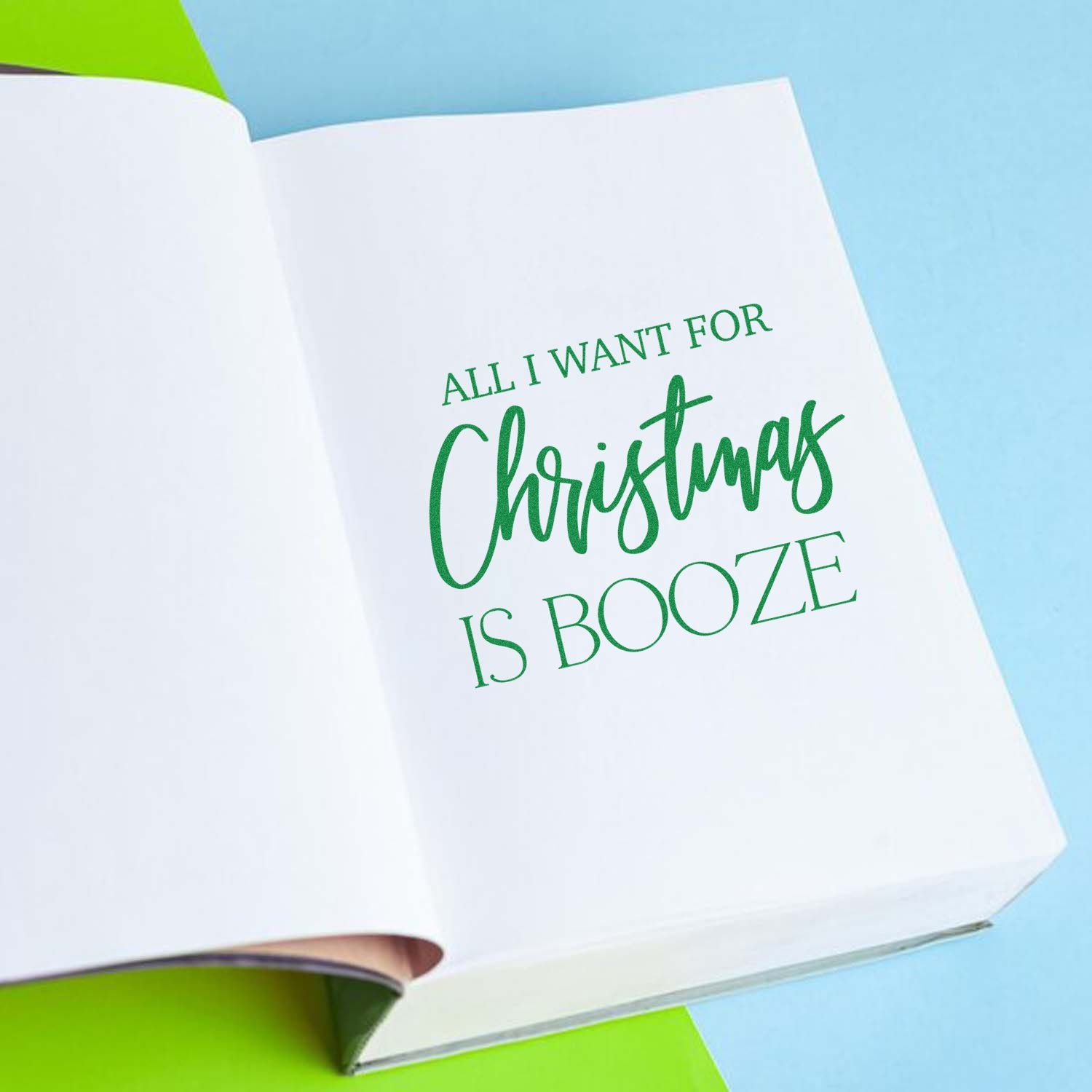 Self-Inking Christmas Booze Handcraft Stamp