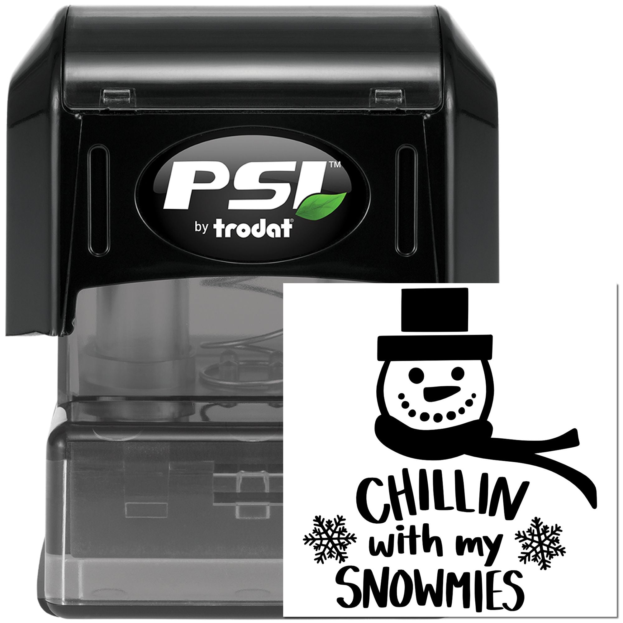 Pre-Inked Chillin With Snowbies Papercraft Stamp