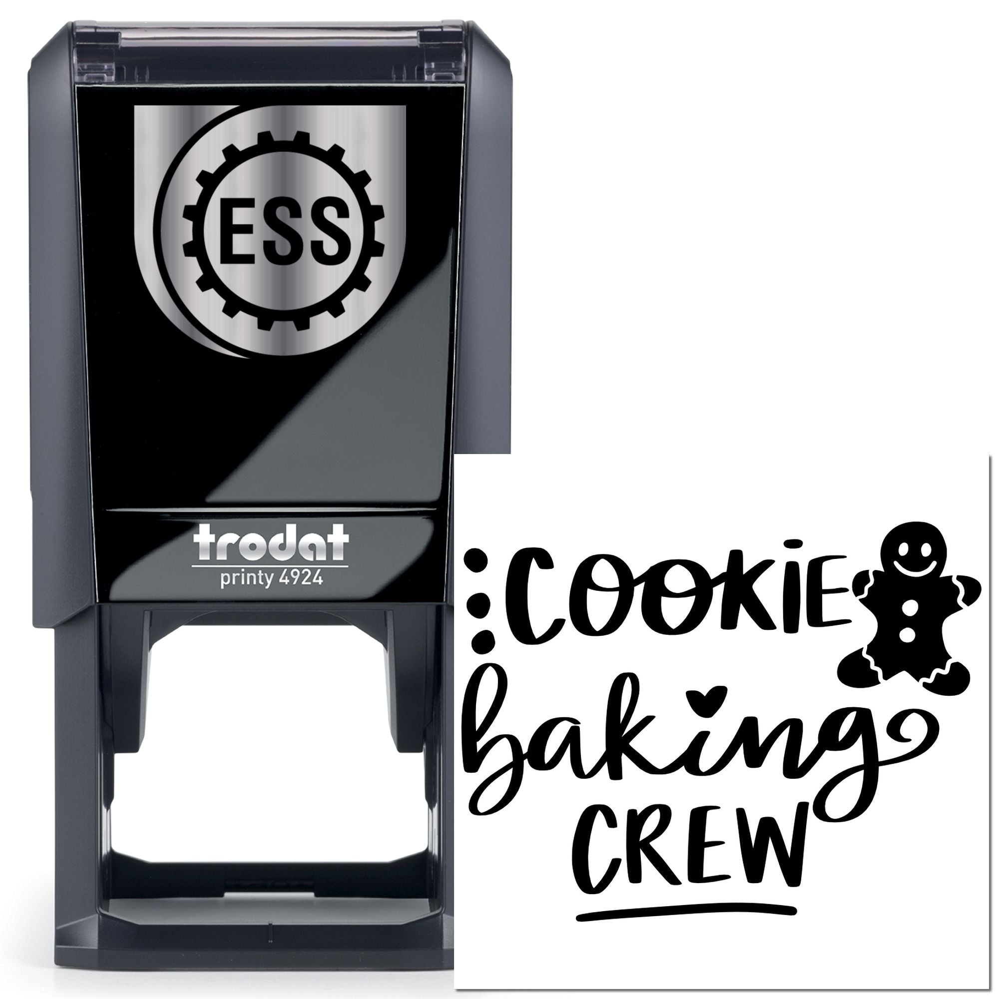 Self-Inking Cookie Crew Favor Tag Stamp