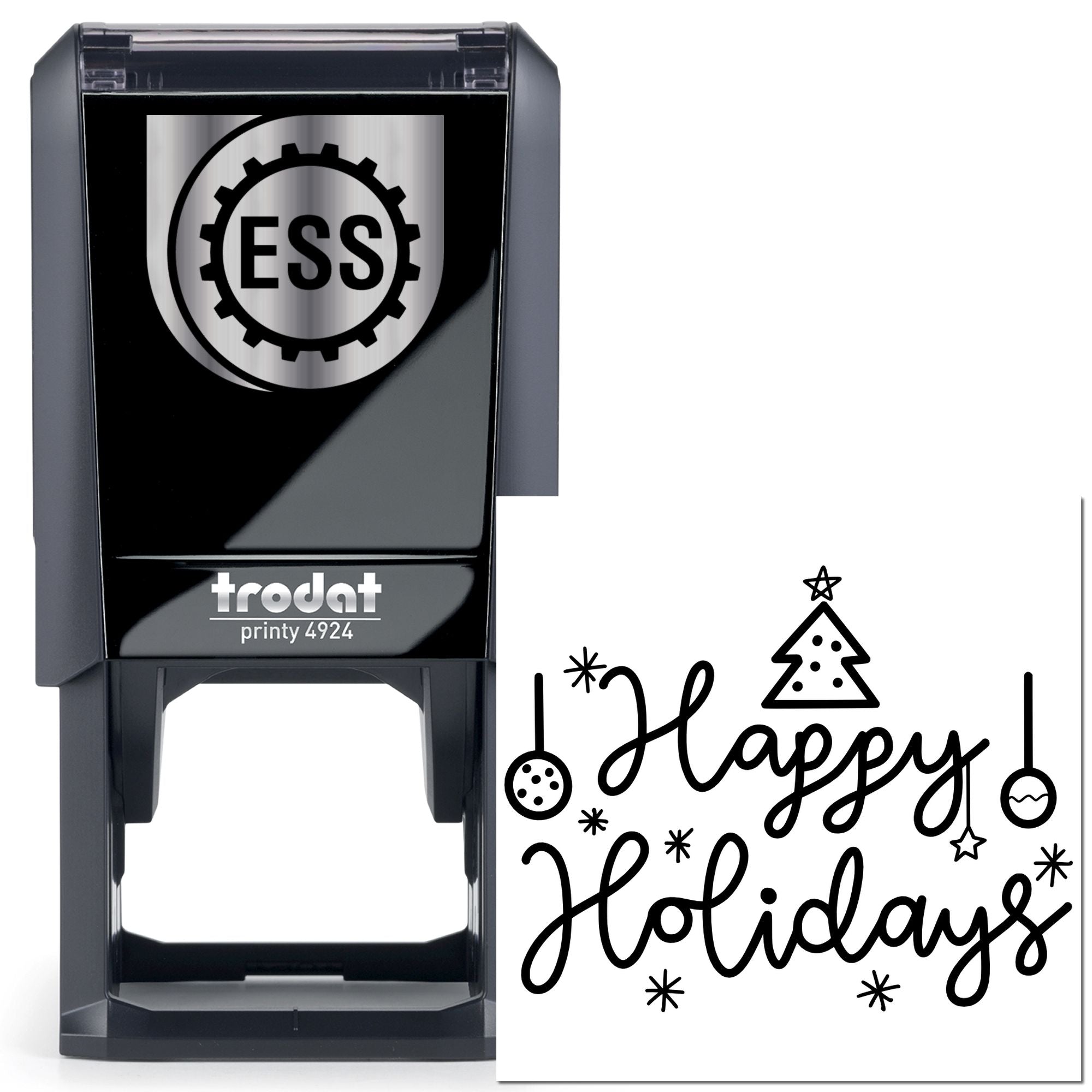 Self-Inking Holiday Cheer Scrapbooking Stamp