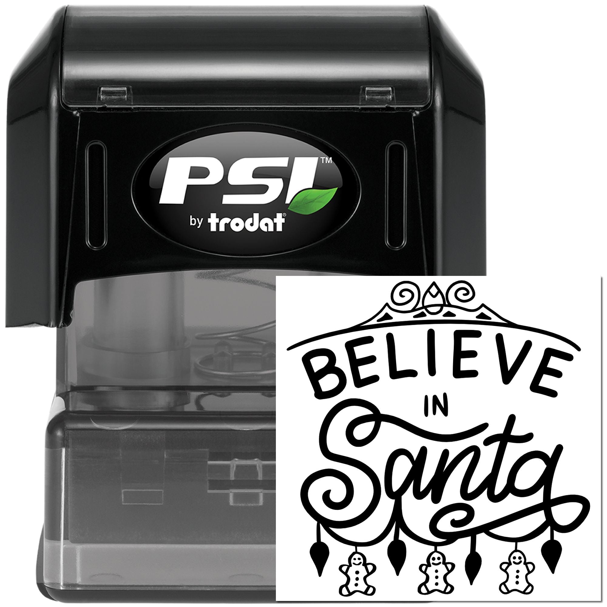 Pre-Inked Believe In Santa Card Stamp