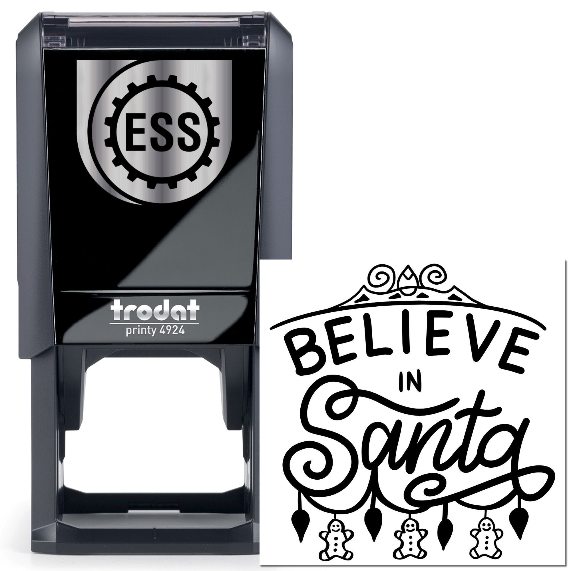 Self-Inking Believe Santa Paper Craft Stamp