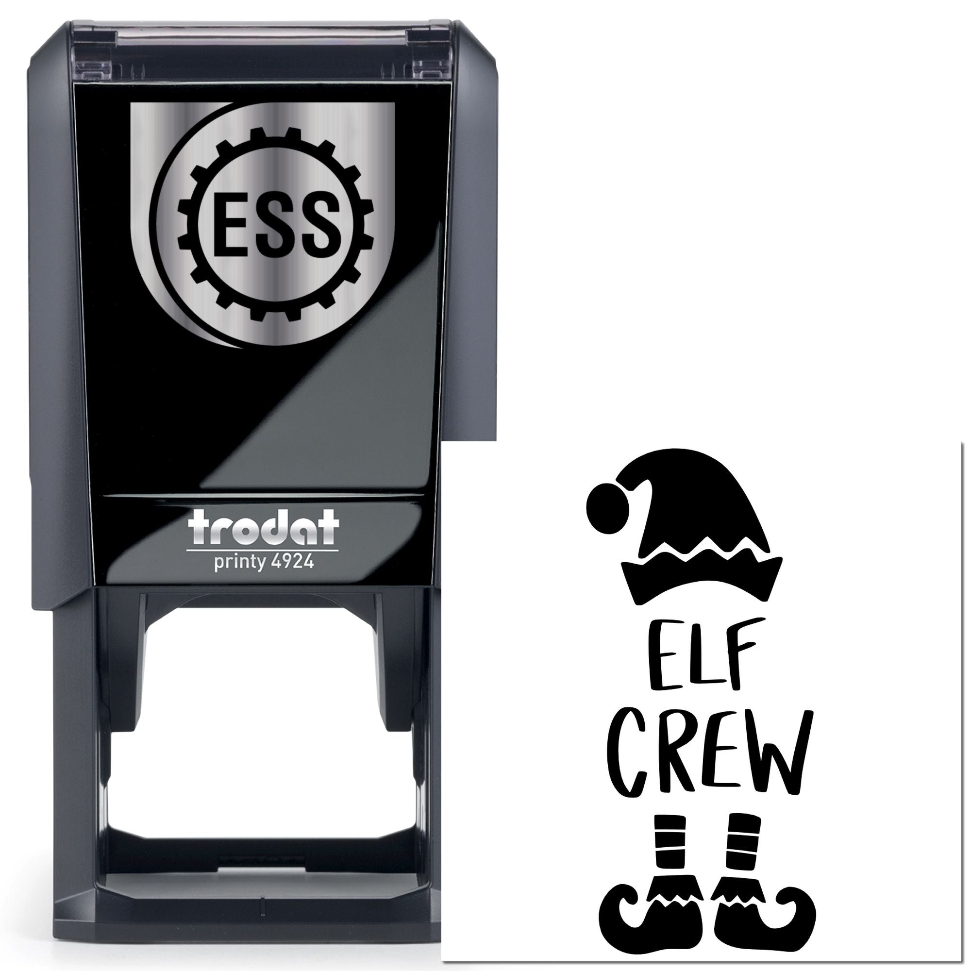 Self-Inking Elf Crew Paper Goods Stamp