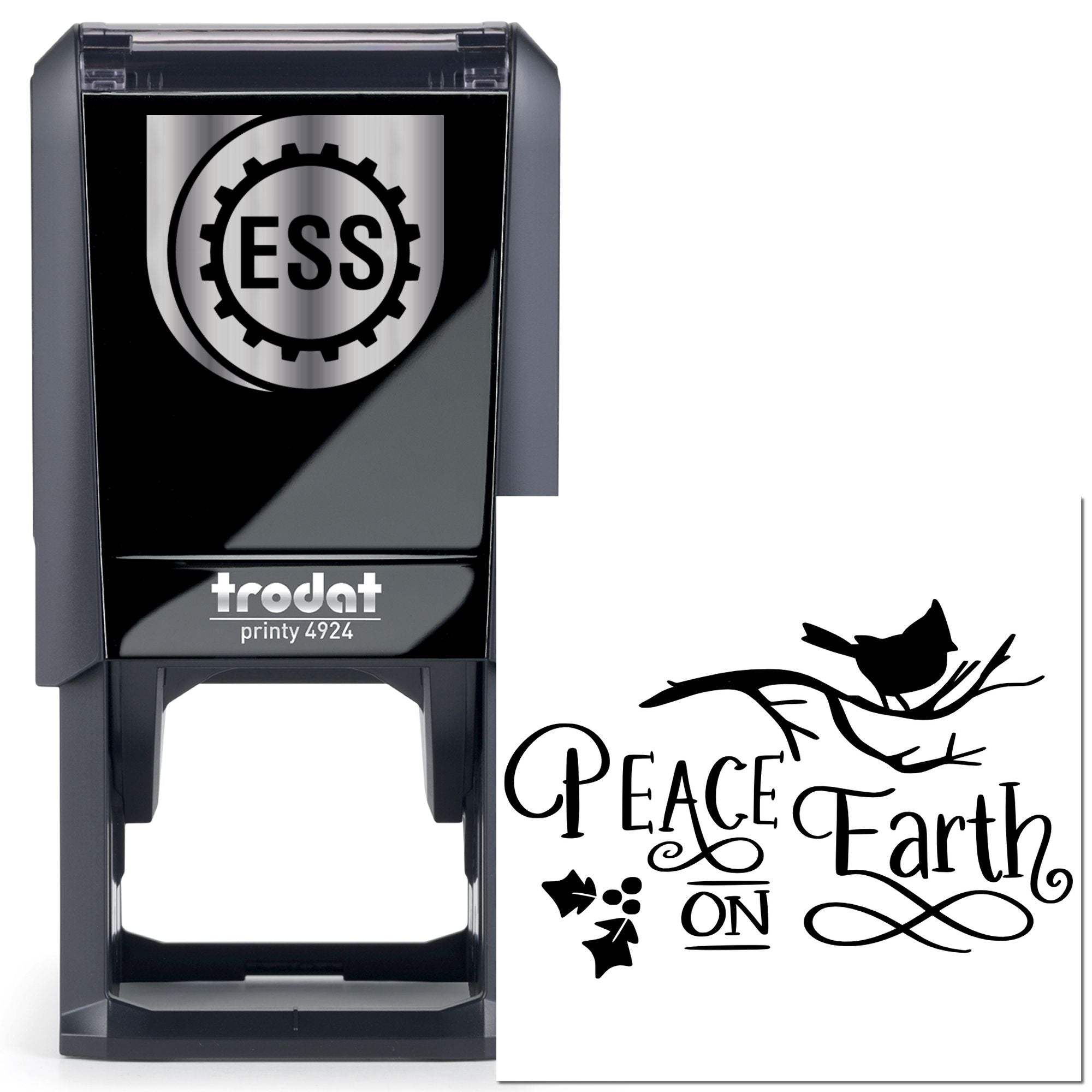 Self-Inking Peaceful Earth Tag Stamp