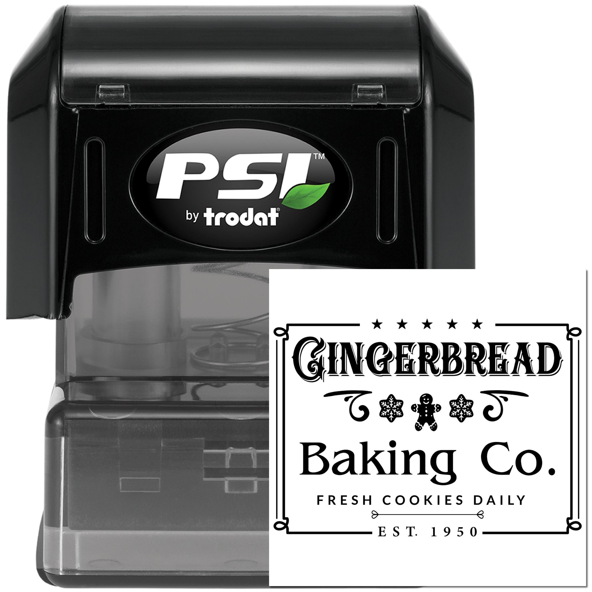 Pre-Inked Gingerbread Baking Co Card Stamp