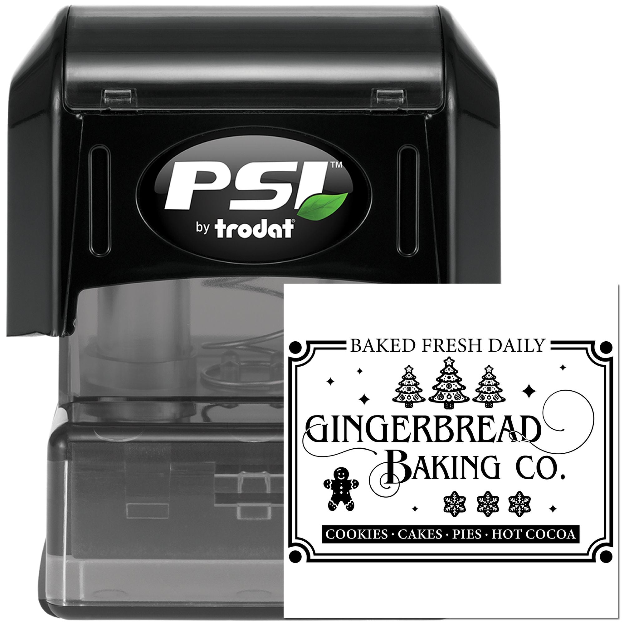 Pre-Inked Gingerbread Baking Co Card Making Stamp